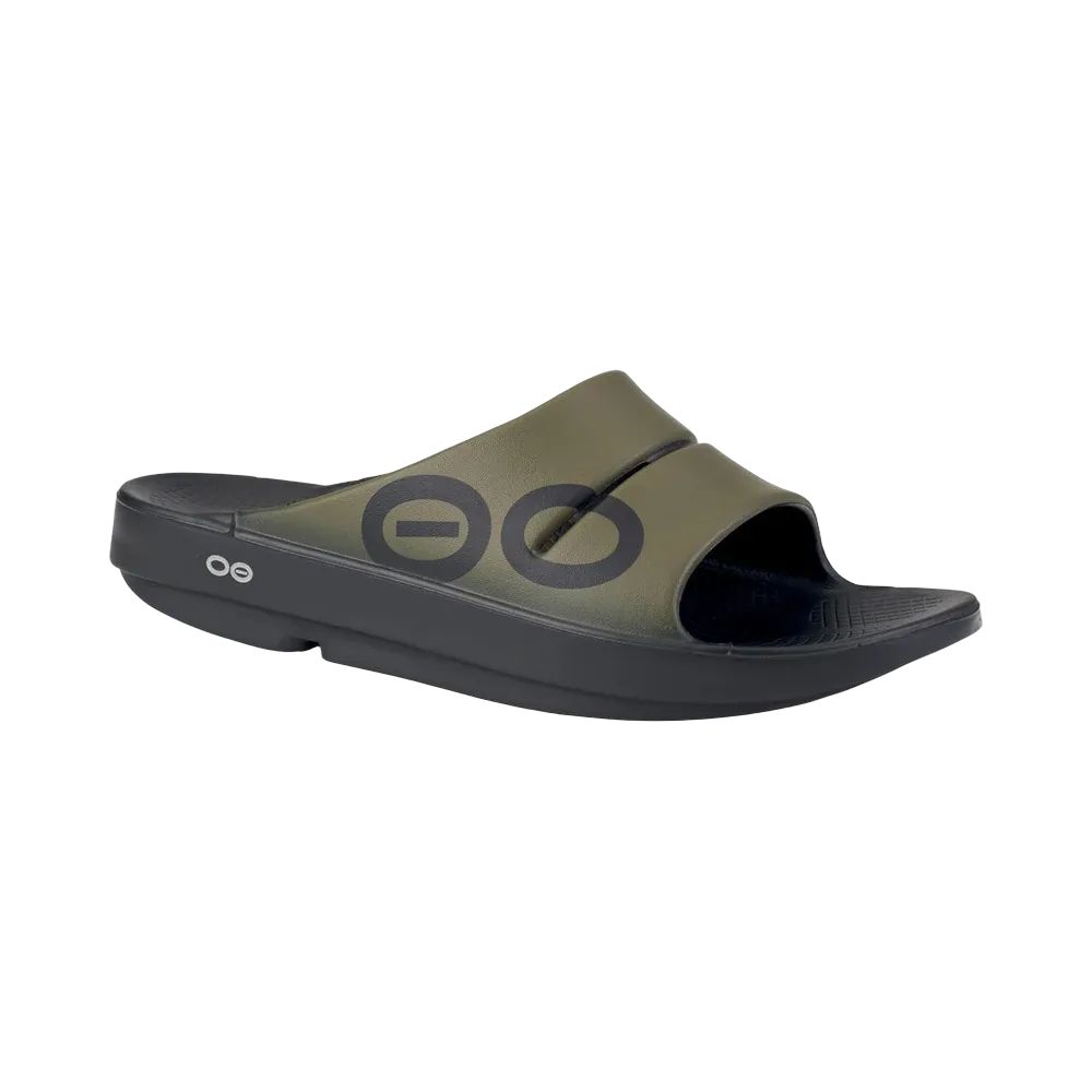 Oofos OOahh Sport Slide Sandal Tactical Green