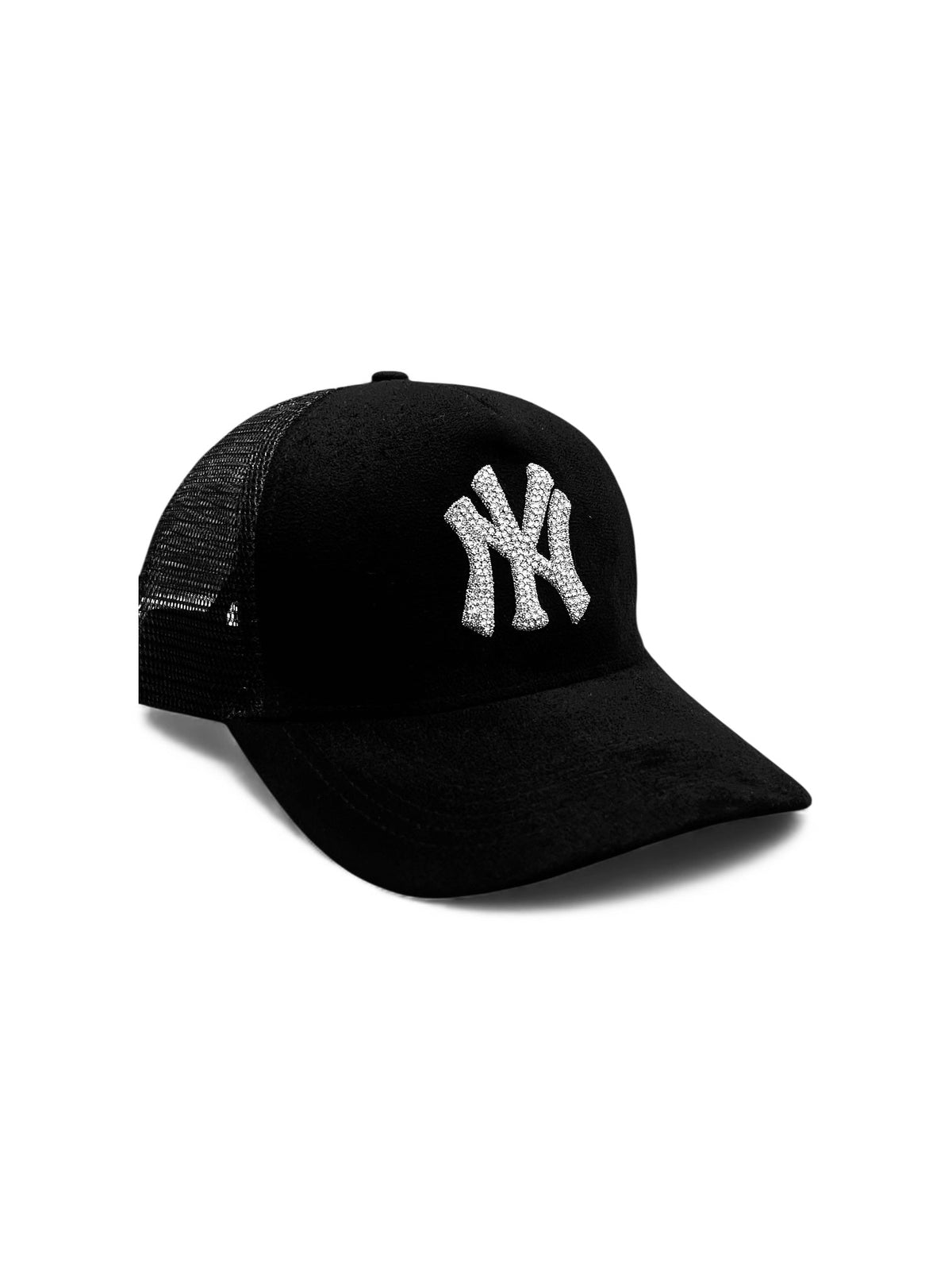THE SEA HORSE NY Rhinestone - Suede Trucker cap – view 2