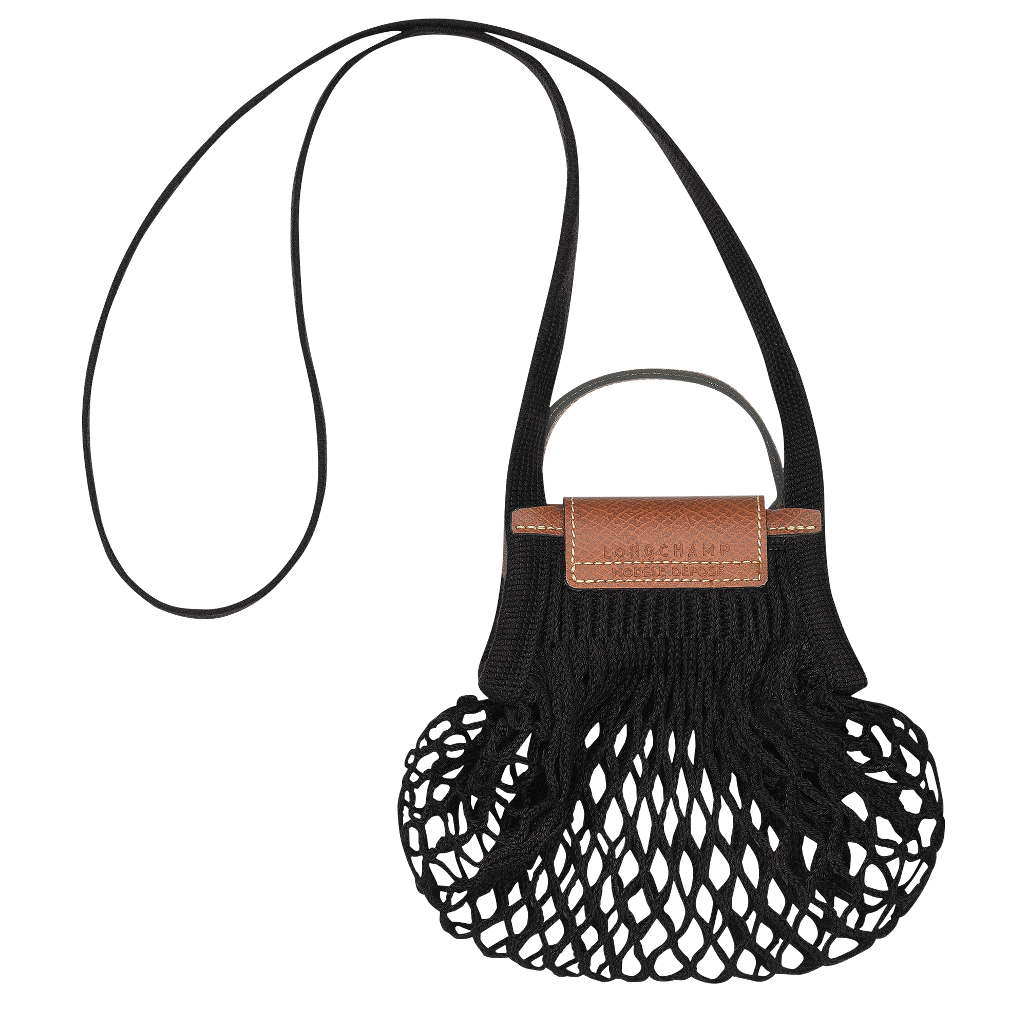 Longchamp Le Pliage Filet XS Mesh bag Black