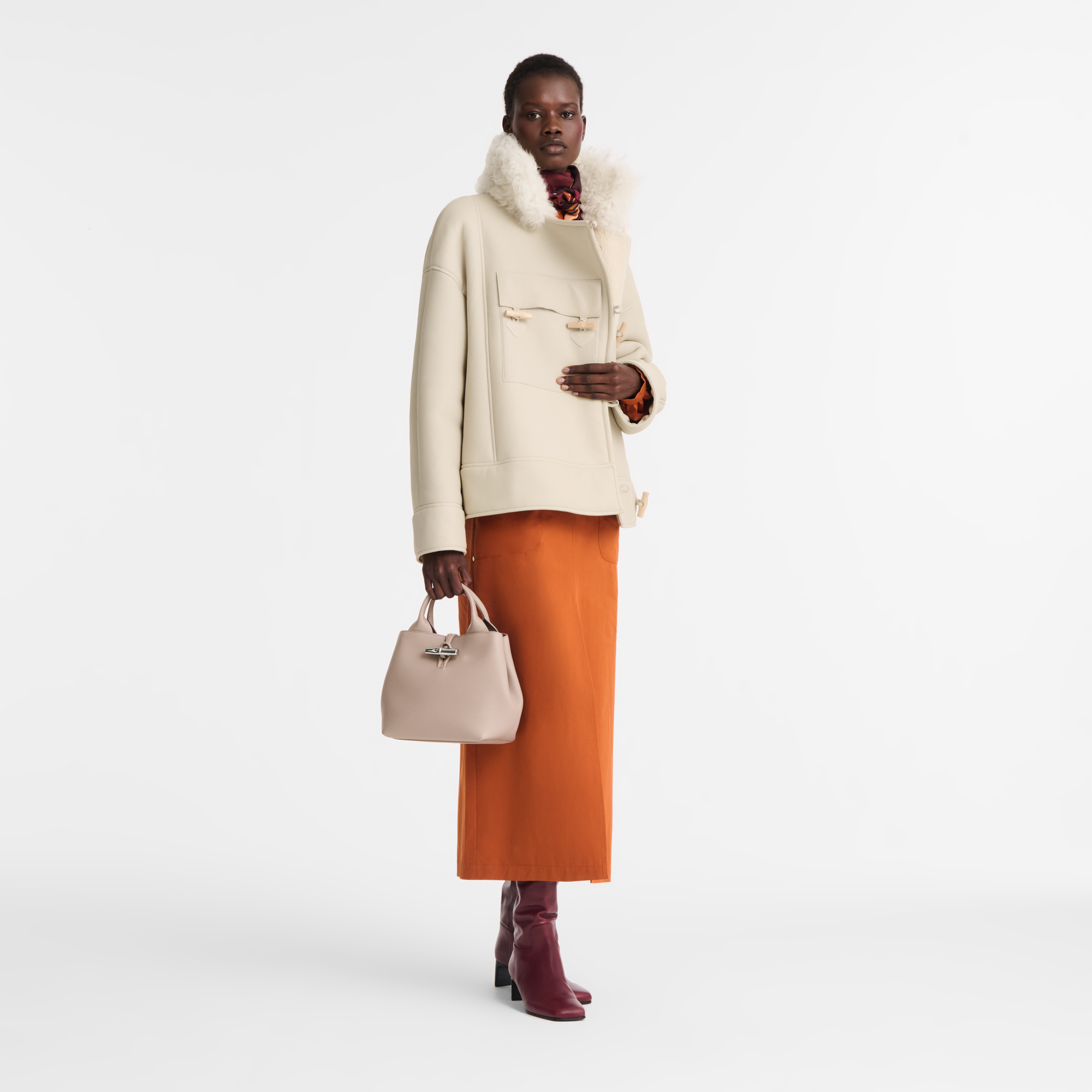 Longchamp Le Roseau S Handbag Clay