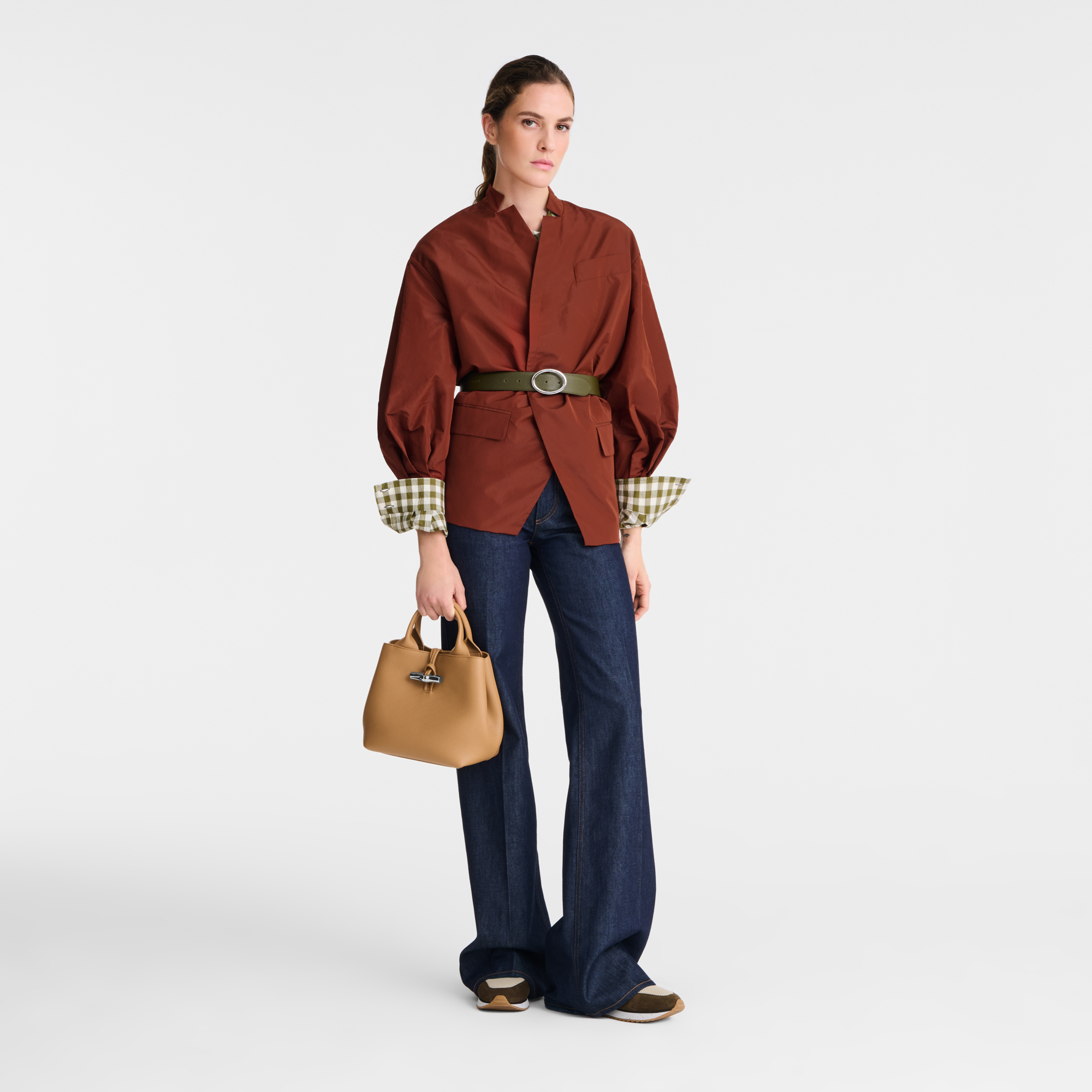 Longchamp Le Roseau S Handbag Walnut