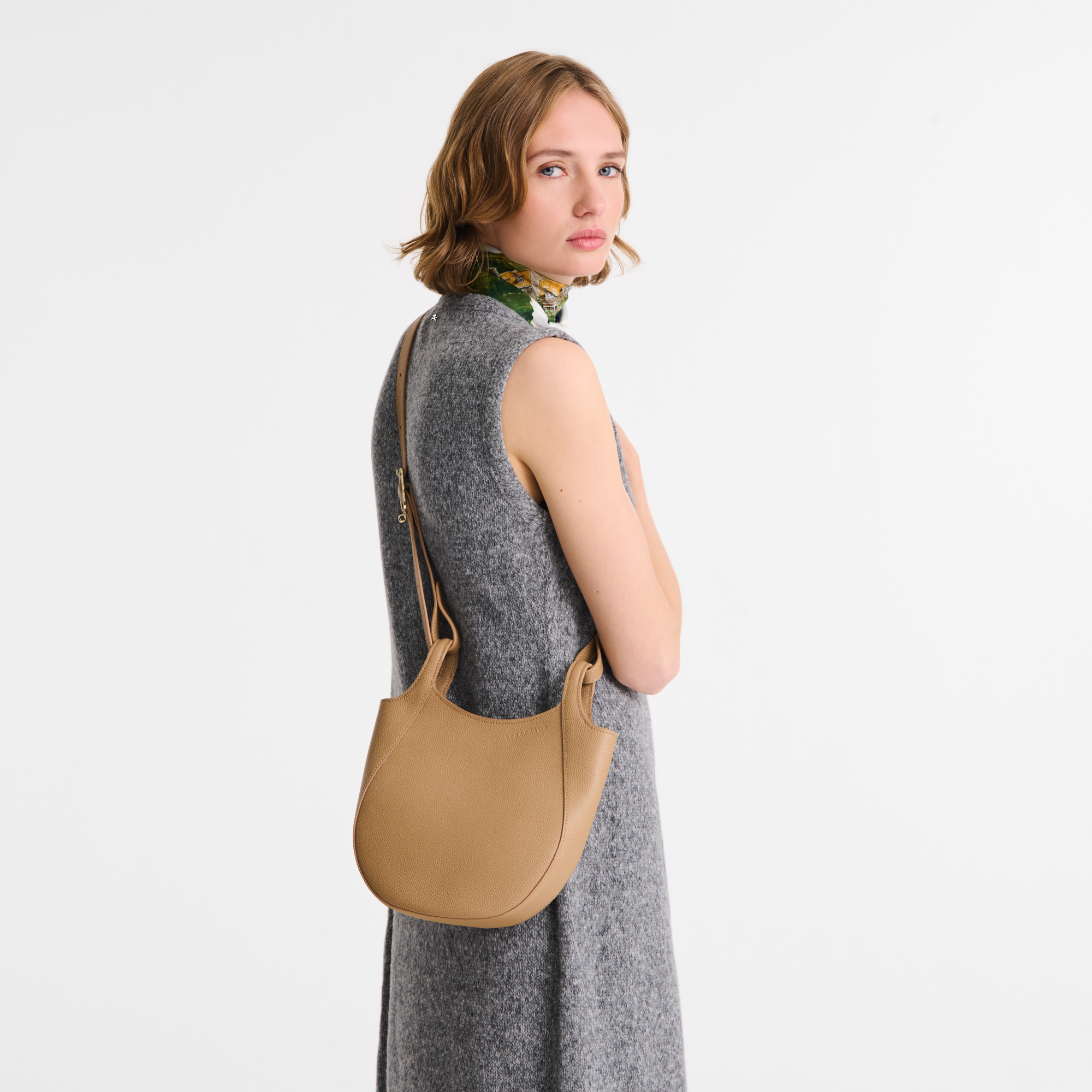Longchamp Le Foulonné S Crossbody bag Biscuit