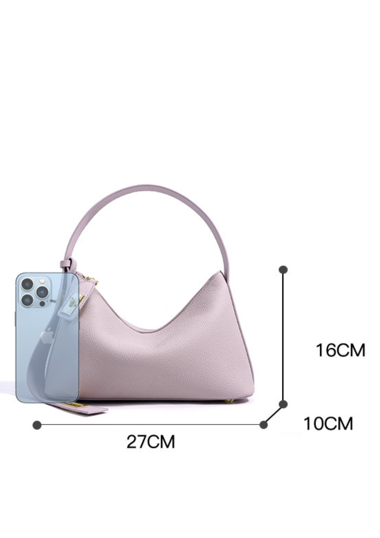 Favori Lumi - Ladies leather Baguette | Mauve – view 6
