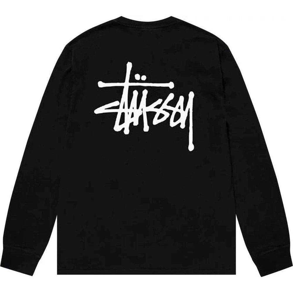 Stussy Basic Long-Sleeve Tee 'Black' - dawntown