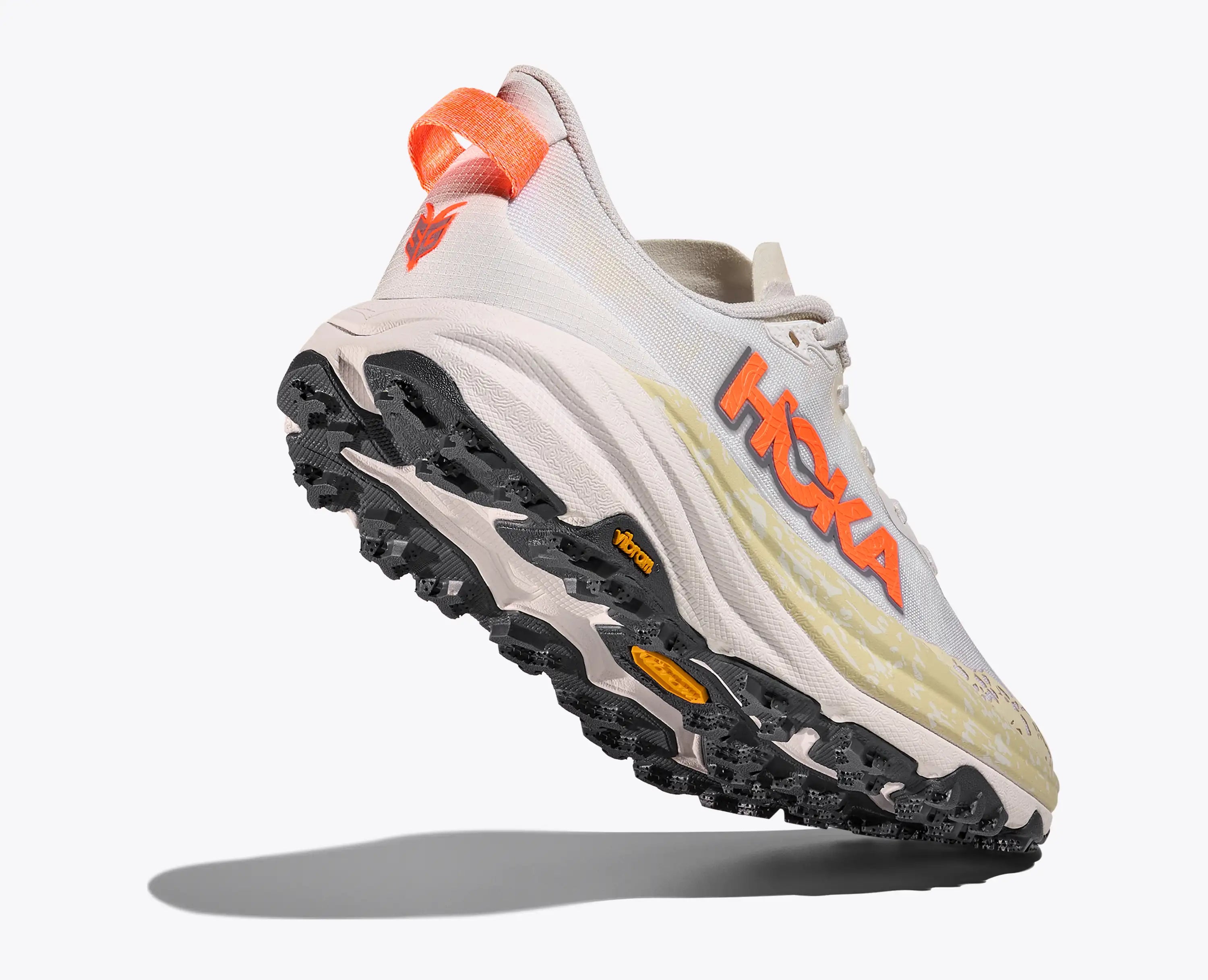 Hoka Women'S Speedgoat 6 White Neon Tangerine