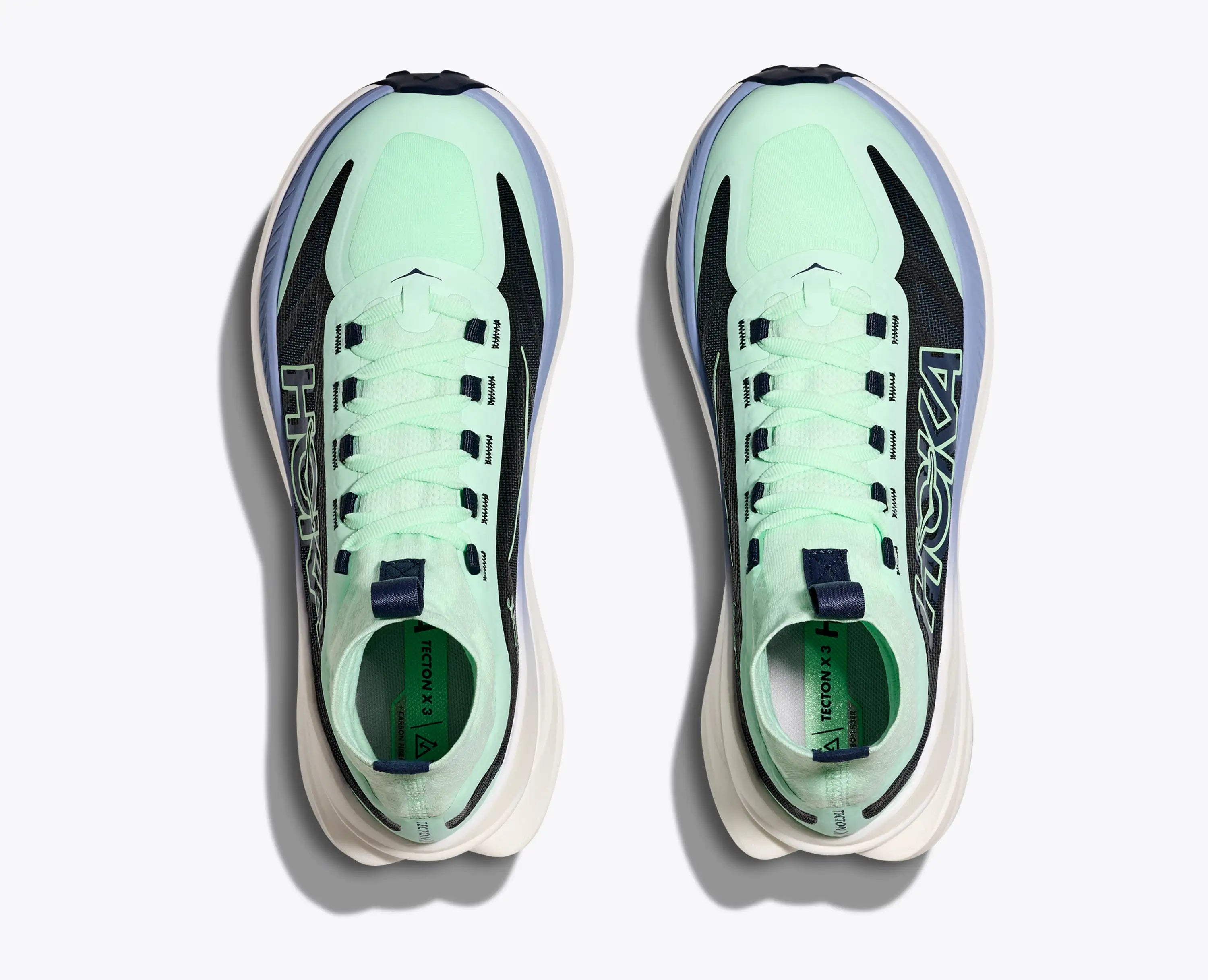 Hoka Women'S Tecton X 3 Mint Fluorite Varsity Navy