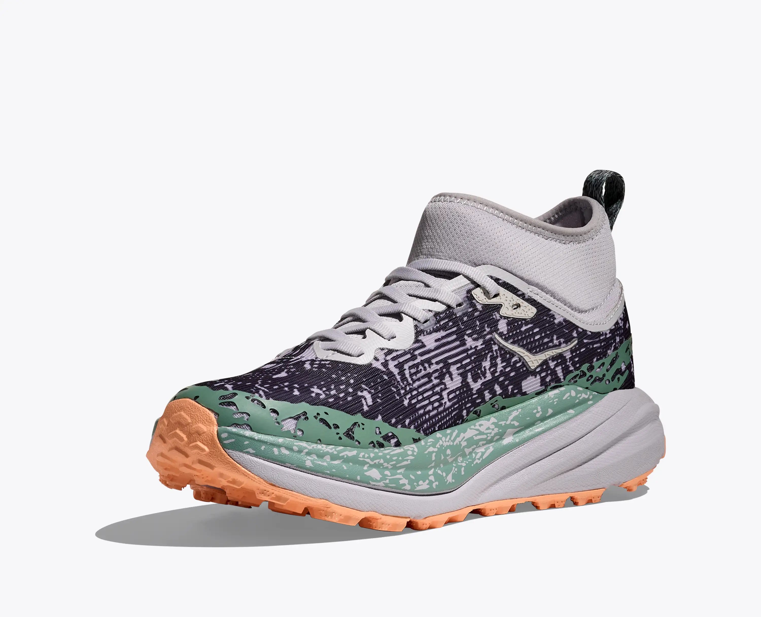 Hoka Women'S Speedgoat 6 Mid Gtx Ash Grey Charcoal Grey