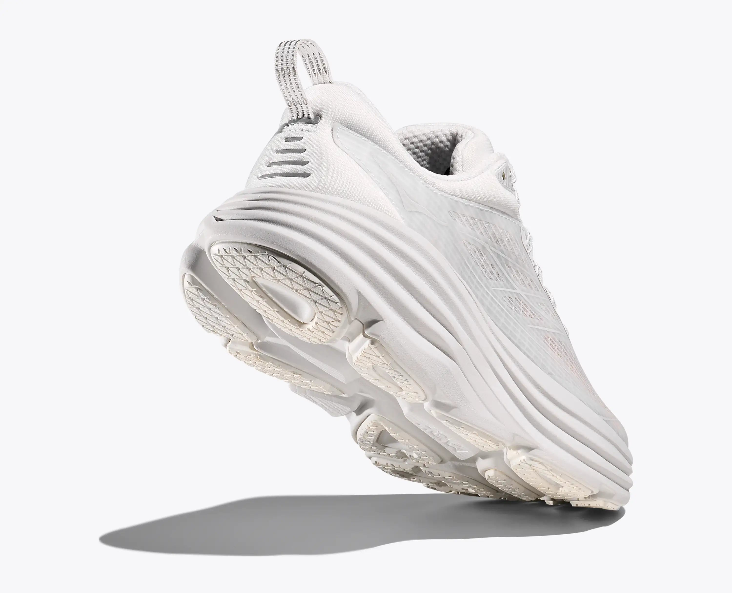 Hoka Stealth Tech Bondi 8 Caged White Cosmic Grey