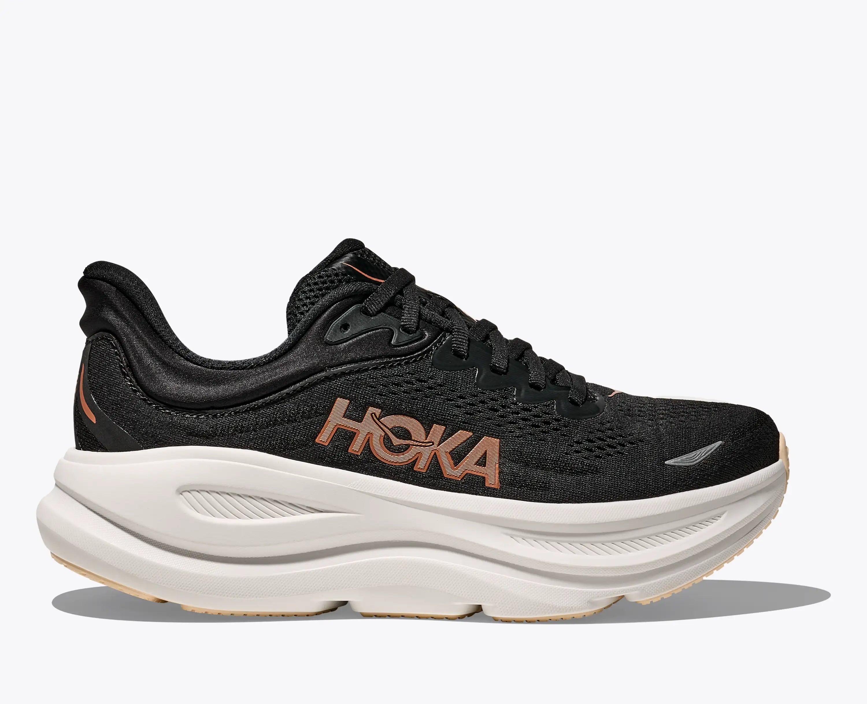 Hoka Women'S Bondi 9 Black Rose Gold