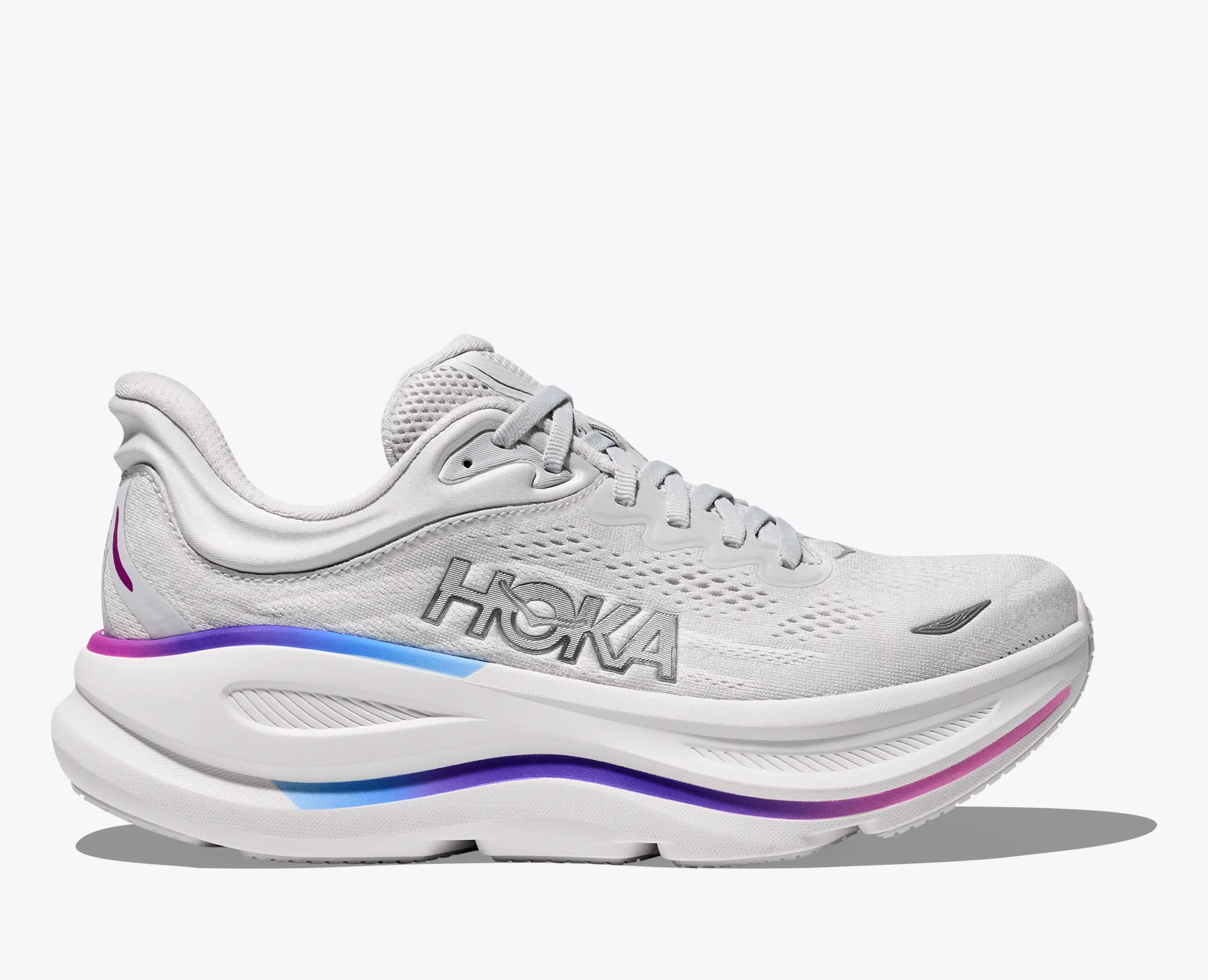 Hoka Women'S Bondi 9 Cosmic Grey White