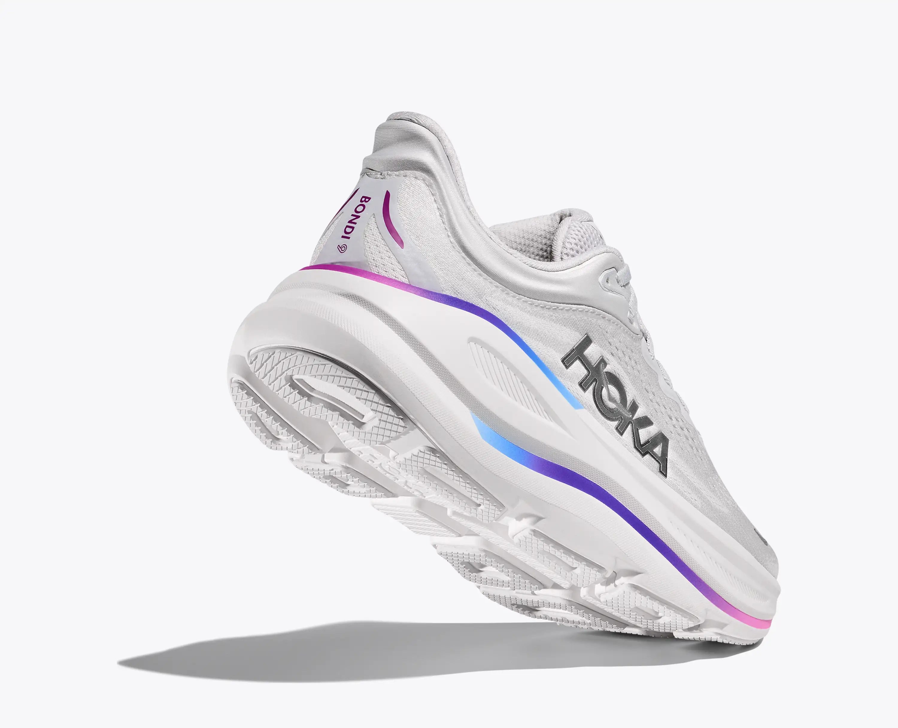 Hoka Women'S Bondi 9 Cosmic Grey White