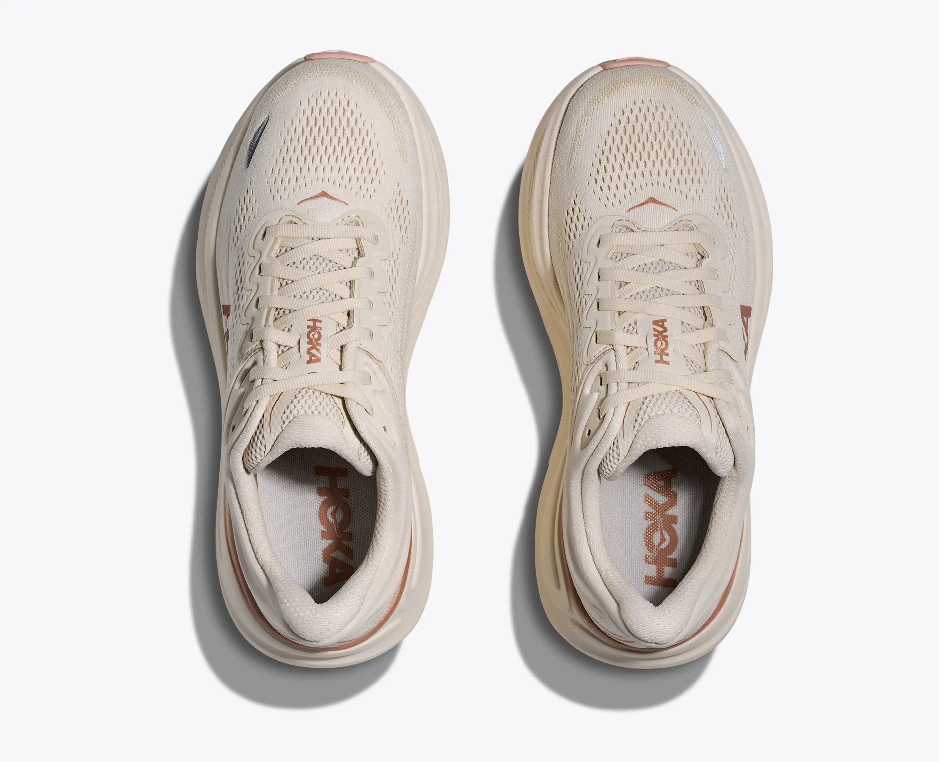 Hoka Women'S Bondi 9 Oat Milk Rose Gold