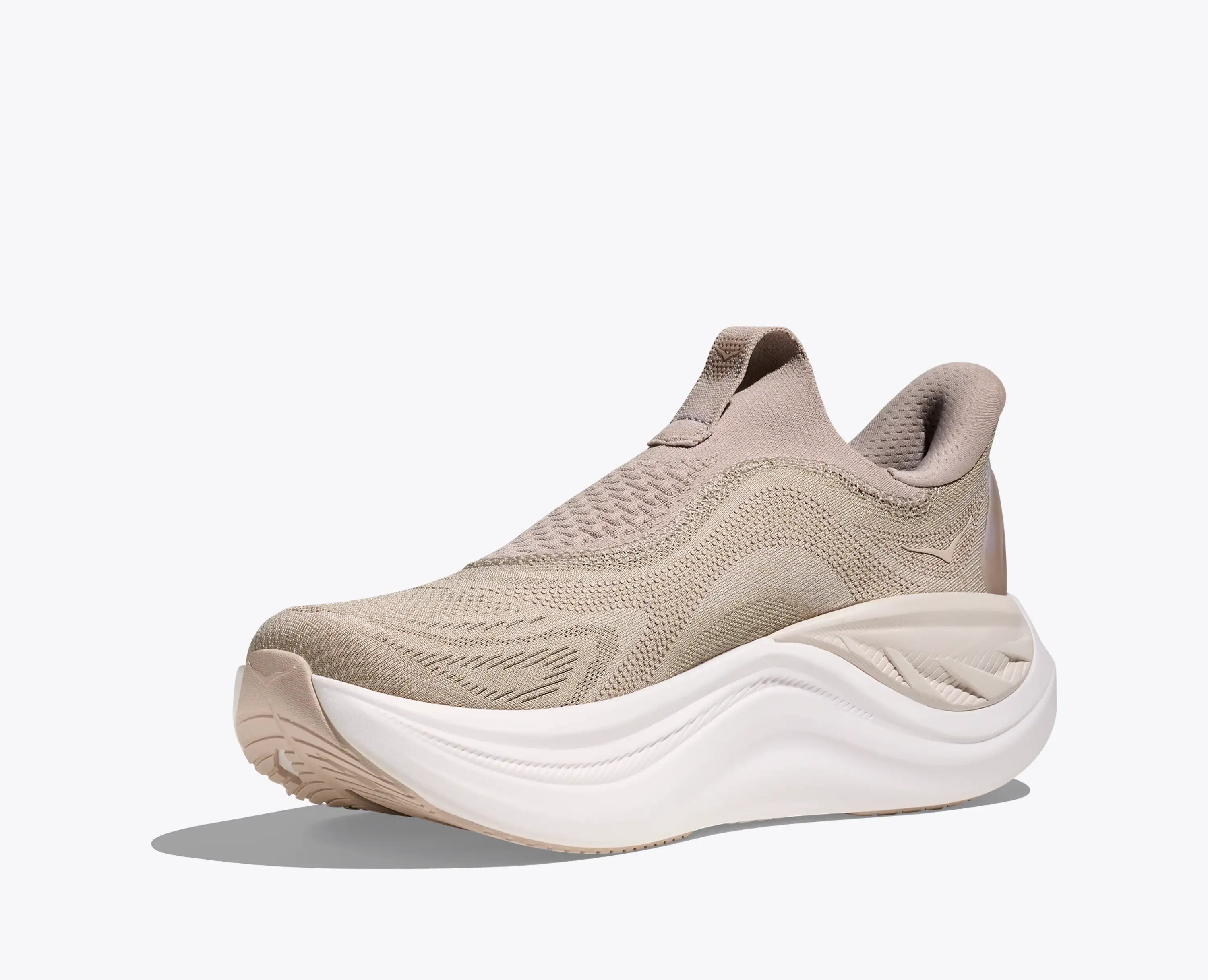 Hoka Women'S Skyward Laceless Putty White