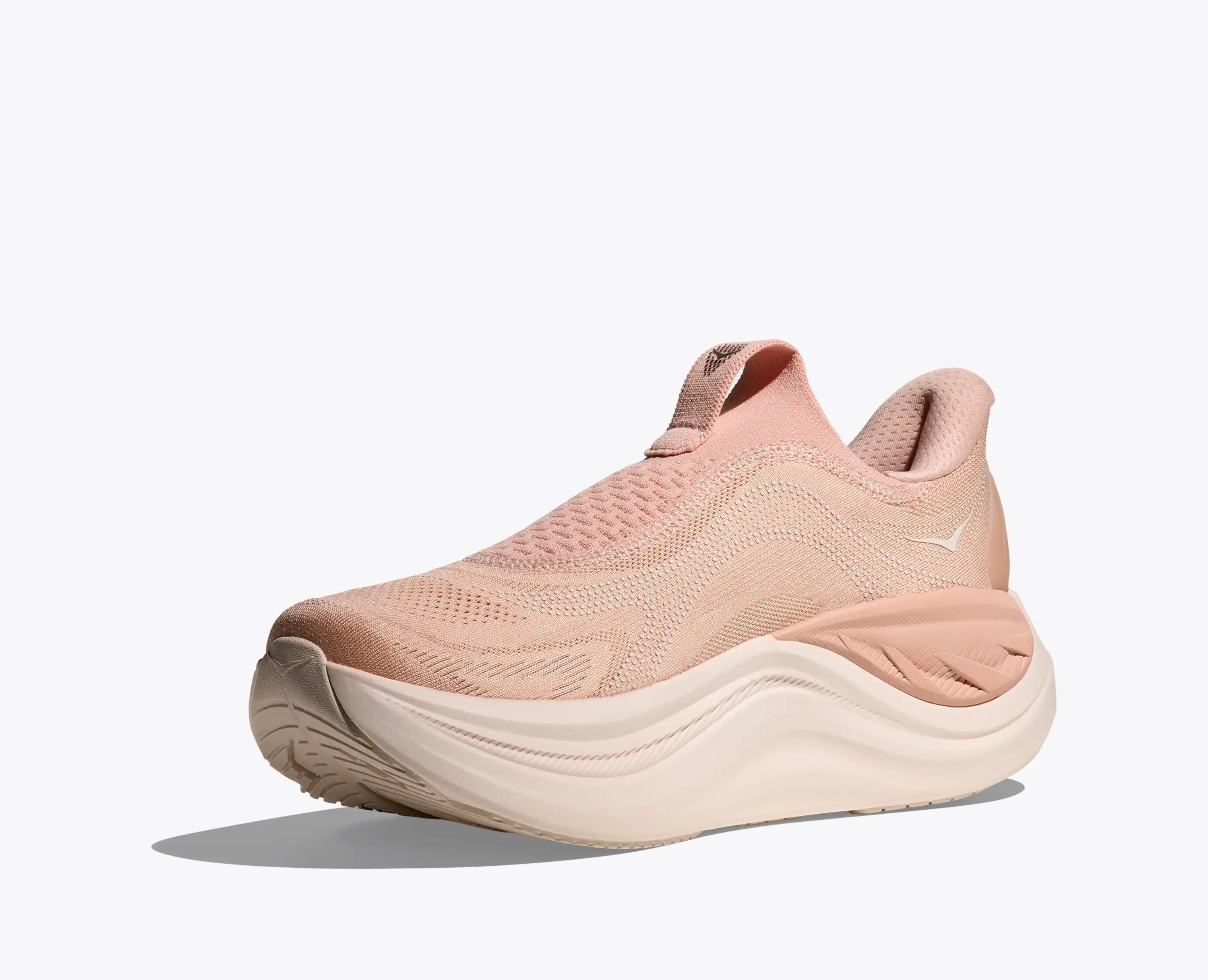 Hoka Women'S Skyward Laceless Rose Latte Rose Cream