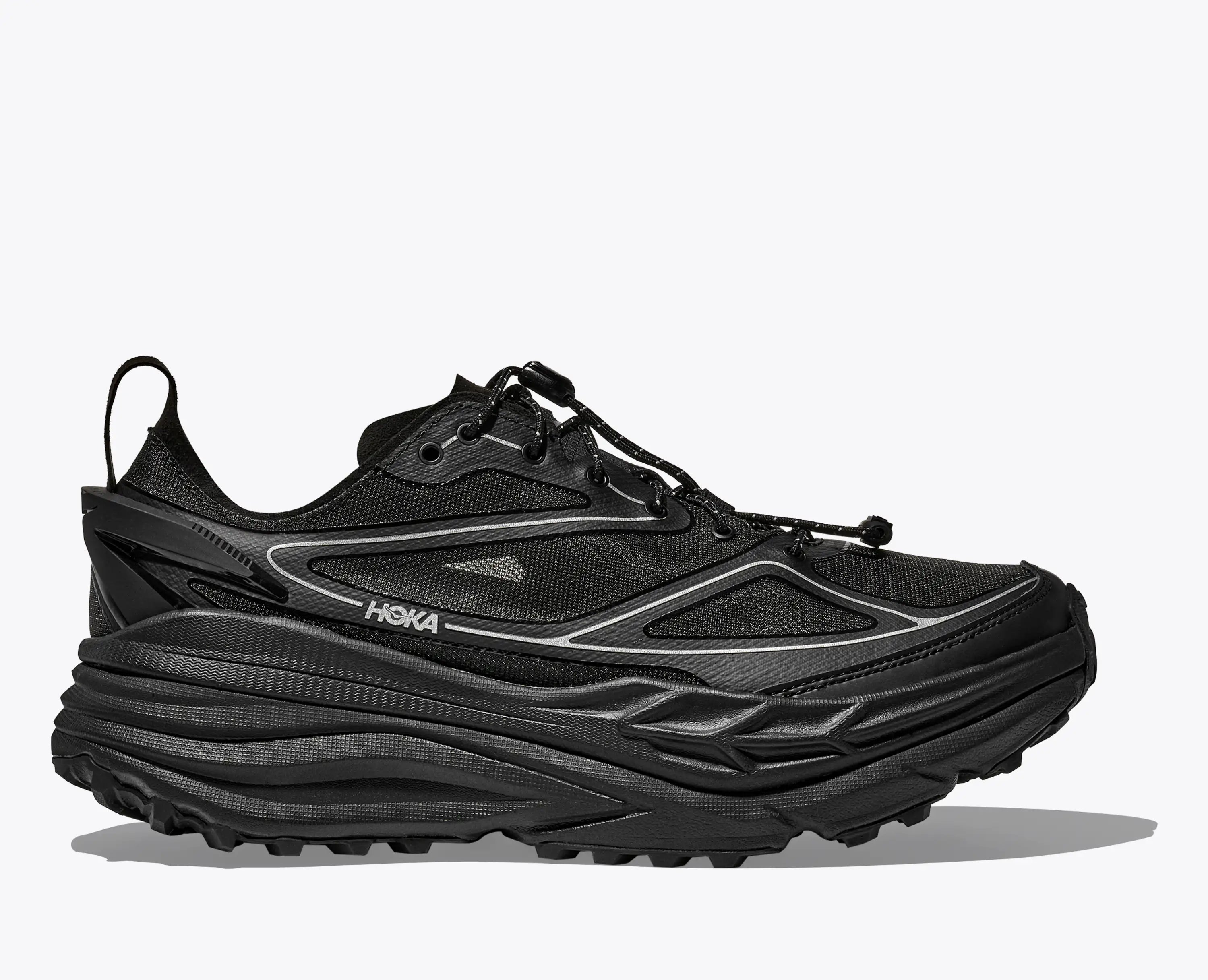 Hoka Stinson One7 Black Silver