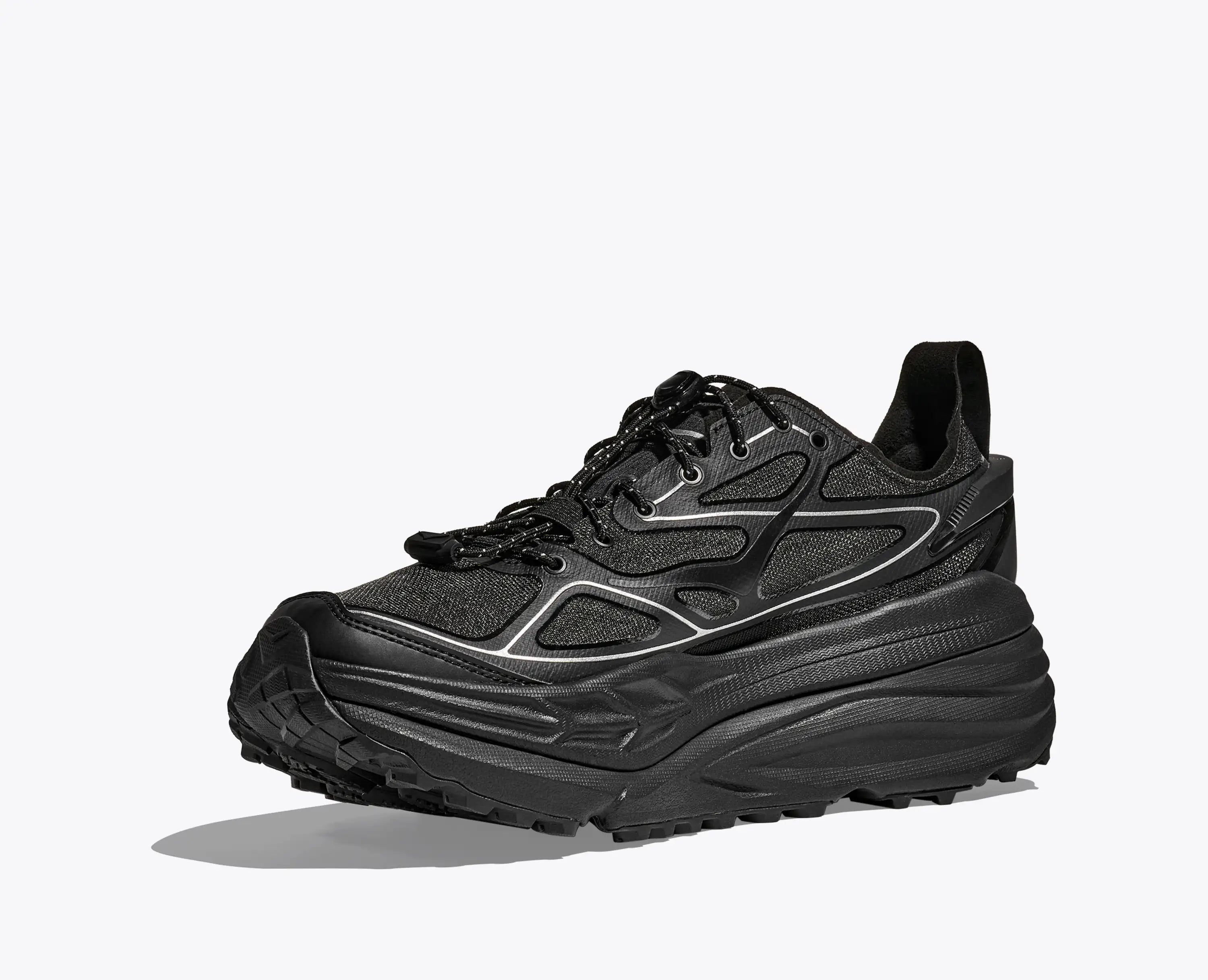 Hoka Stinson One7 Black Silver