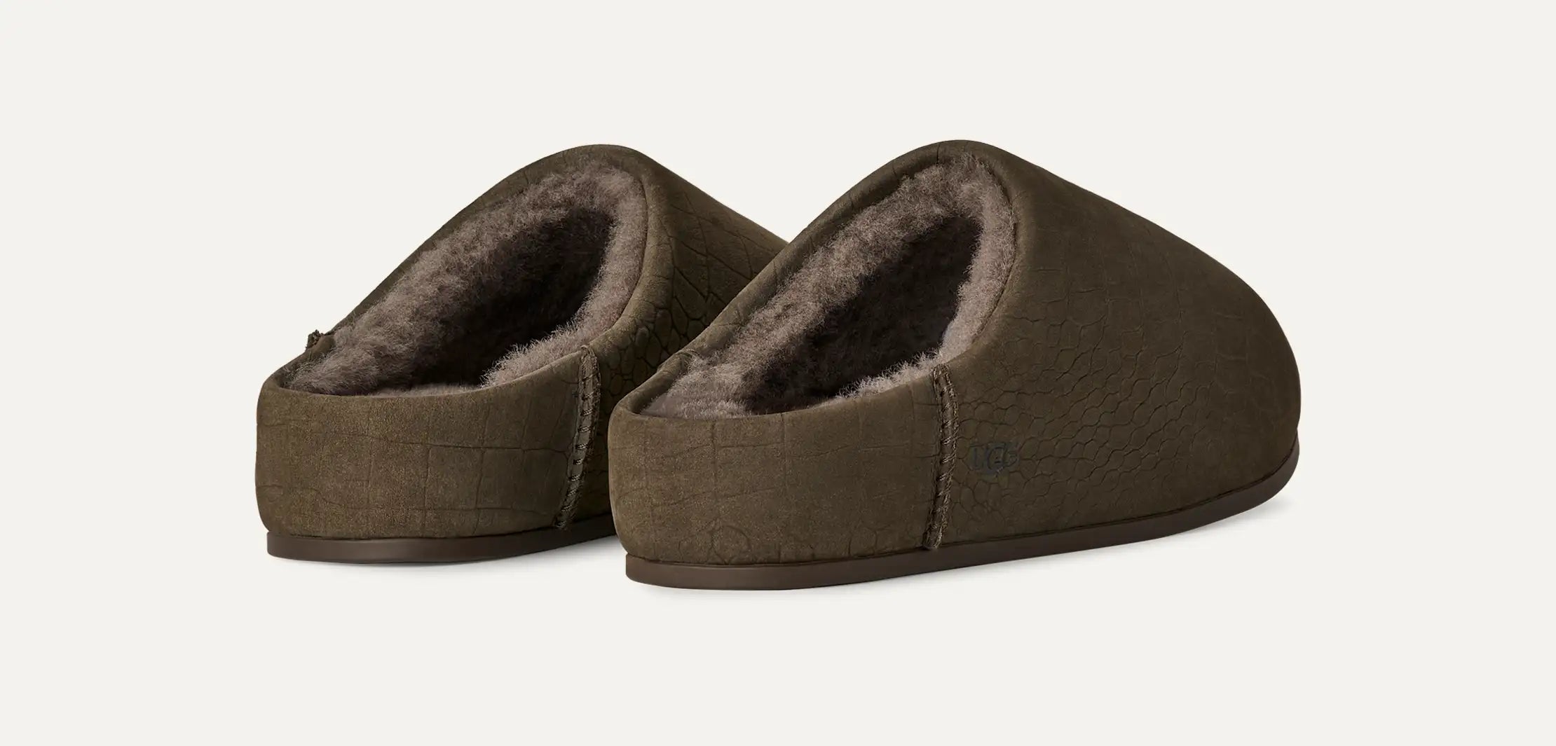 Ugg Elea Embossed Slip-On Dense Smoke