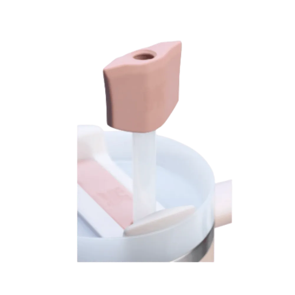 Stanley Stay Smooth Straw Topper 2-pack Pink Dusk