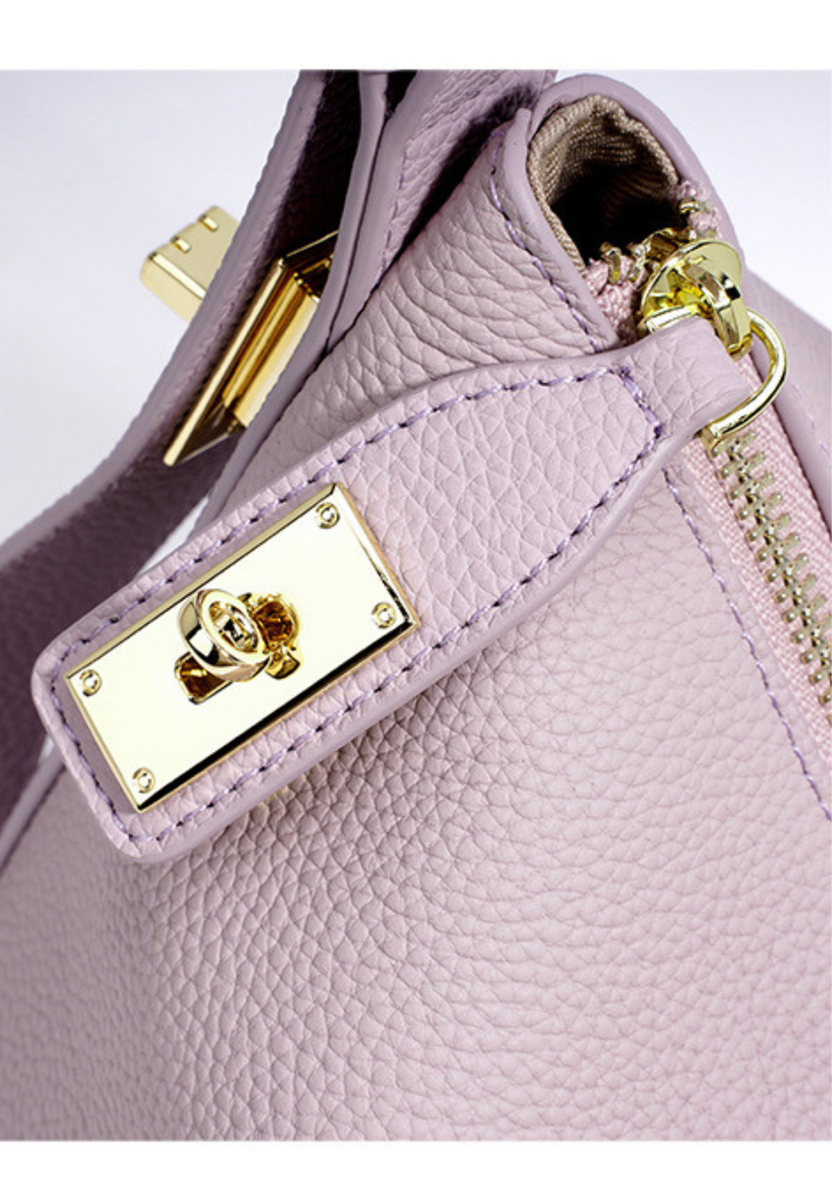 Favori Lumi - Ladies leather Baguette | Mauve – view 11