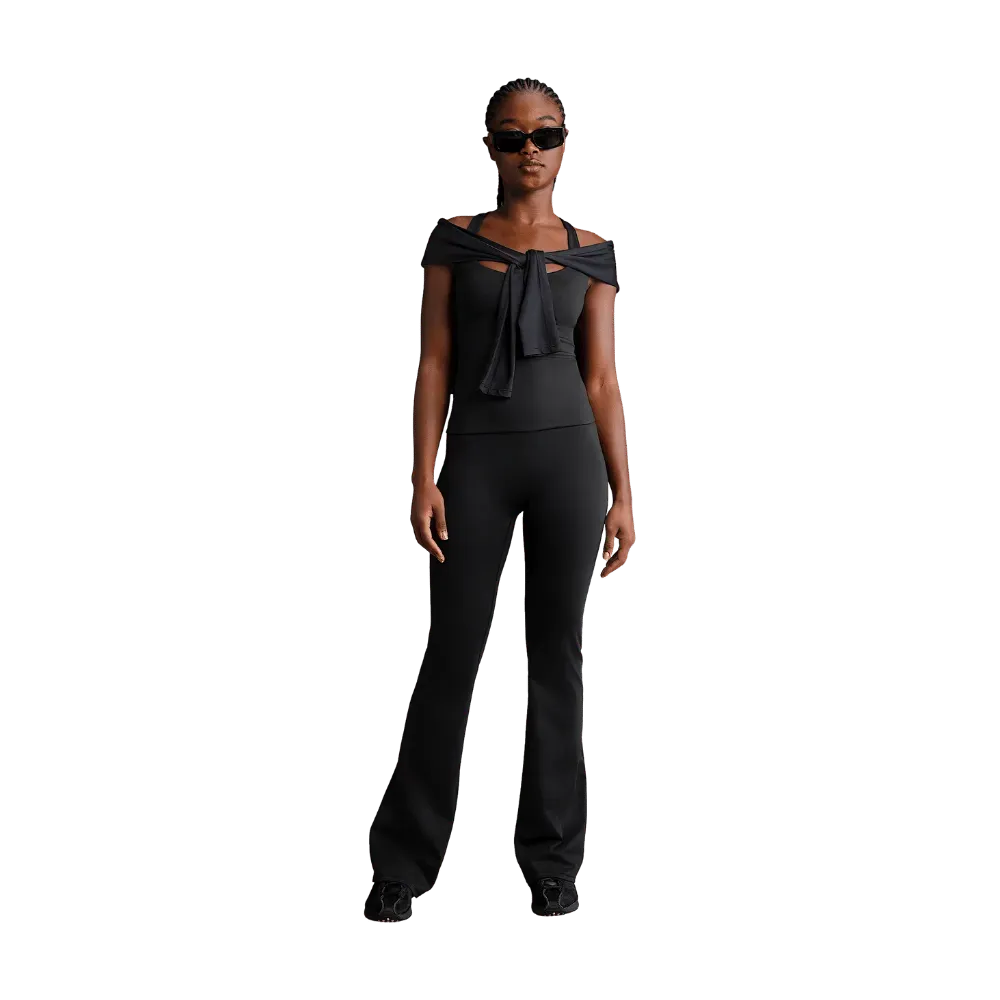 Nike X Skims Matte Women's High-Waisted Slim Flared Leggings Obsidian