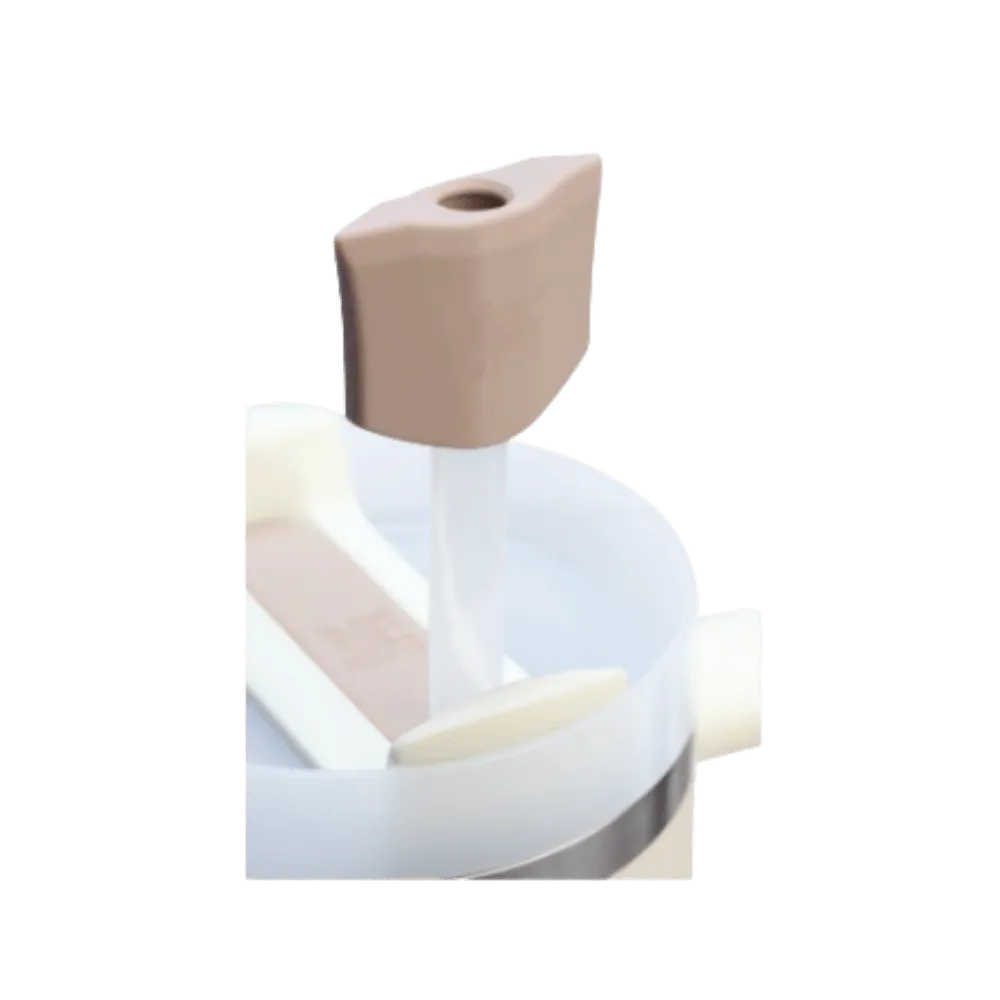 Stanley Stay Smooth Straw Topper 2-pack Sand