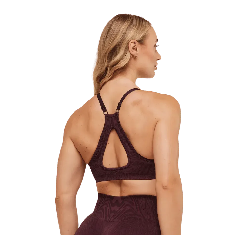 Gymshark Adapt Animal Seamless Sports Bra Cherry Purple/Reset Pink