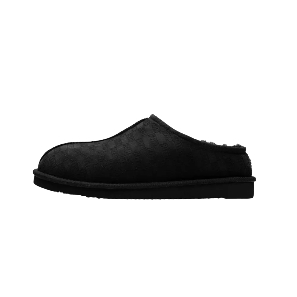 Kith Monogram Shearling Slippers - Black