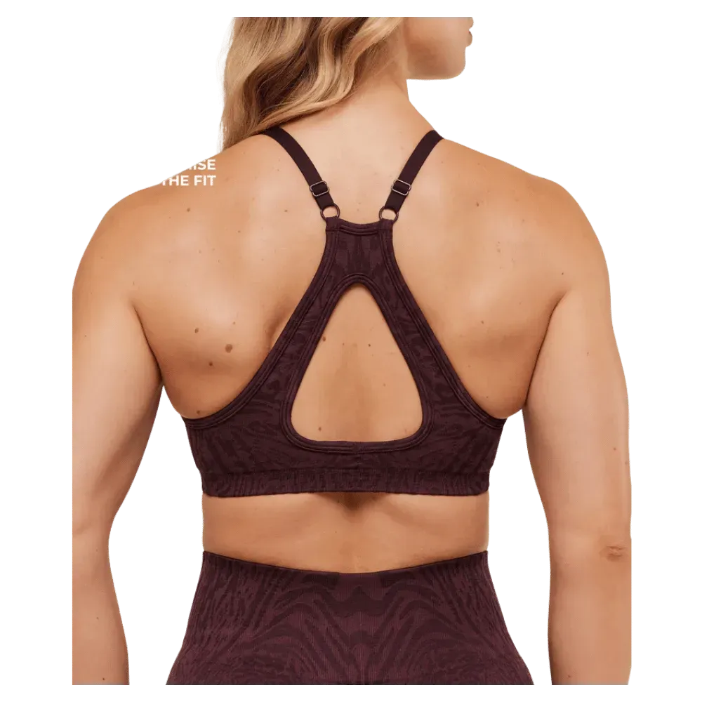Gymshark Adapt Animal Seamless Sports Bra Cherry Purple/Reset Pink