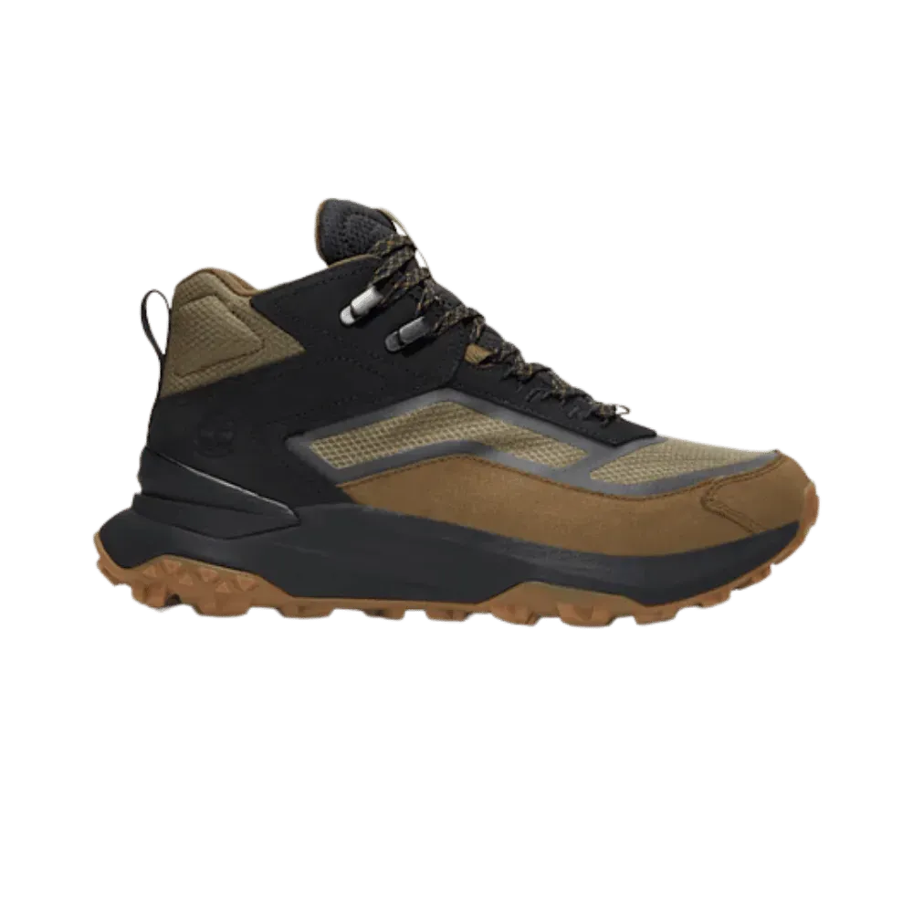 Timberland Motion Access Mid Waterproof Sneaker Olive Green Ripstop Men'S