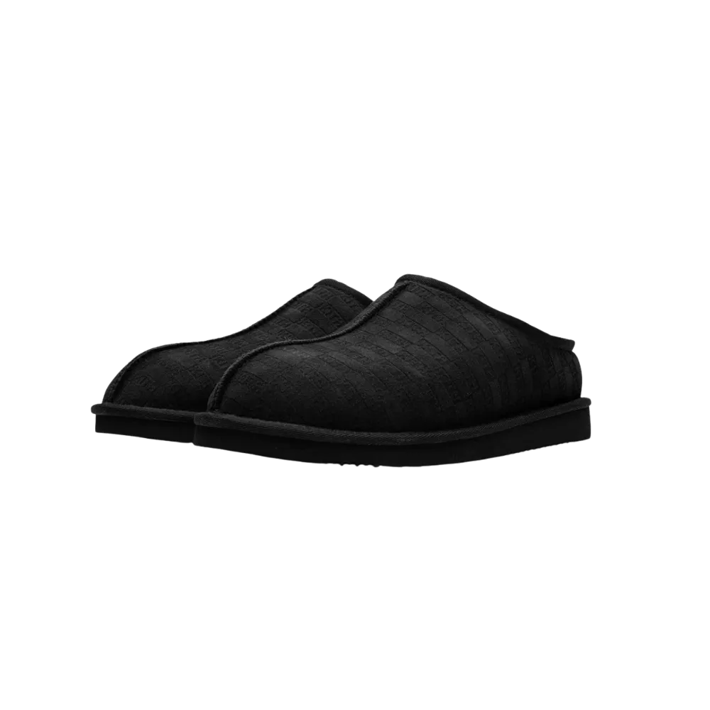 Kith Monogram Shearling Slippers - Black