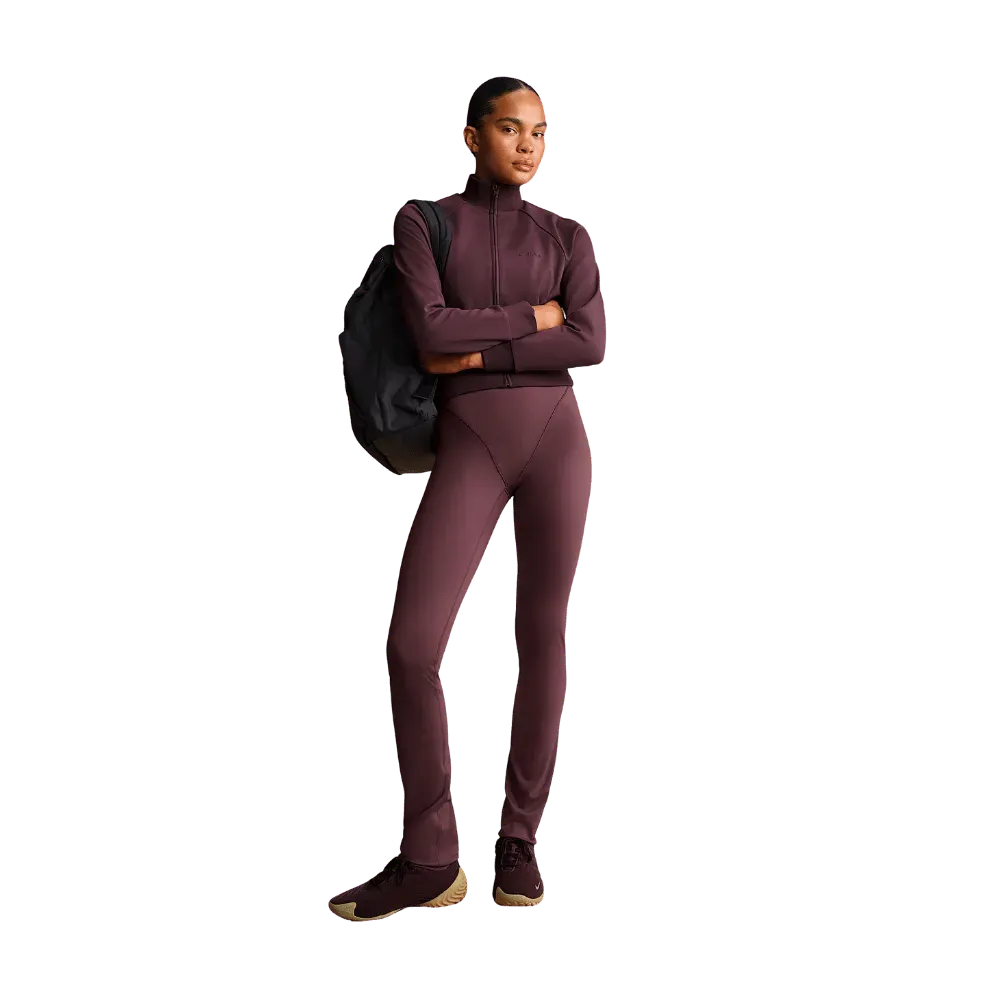 Nike X Skims Matte Women's High-Waisted V-Panel Straight Leggings CURRANT