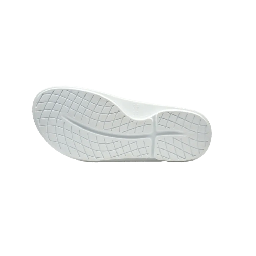 Oofos OOahh Sport Flex Sandal white