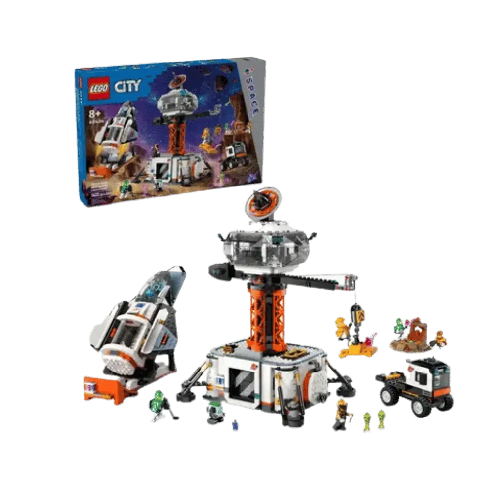 Lego Space Base and Rocket Launchpad