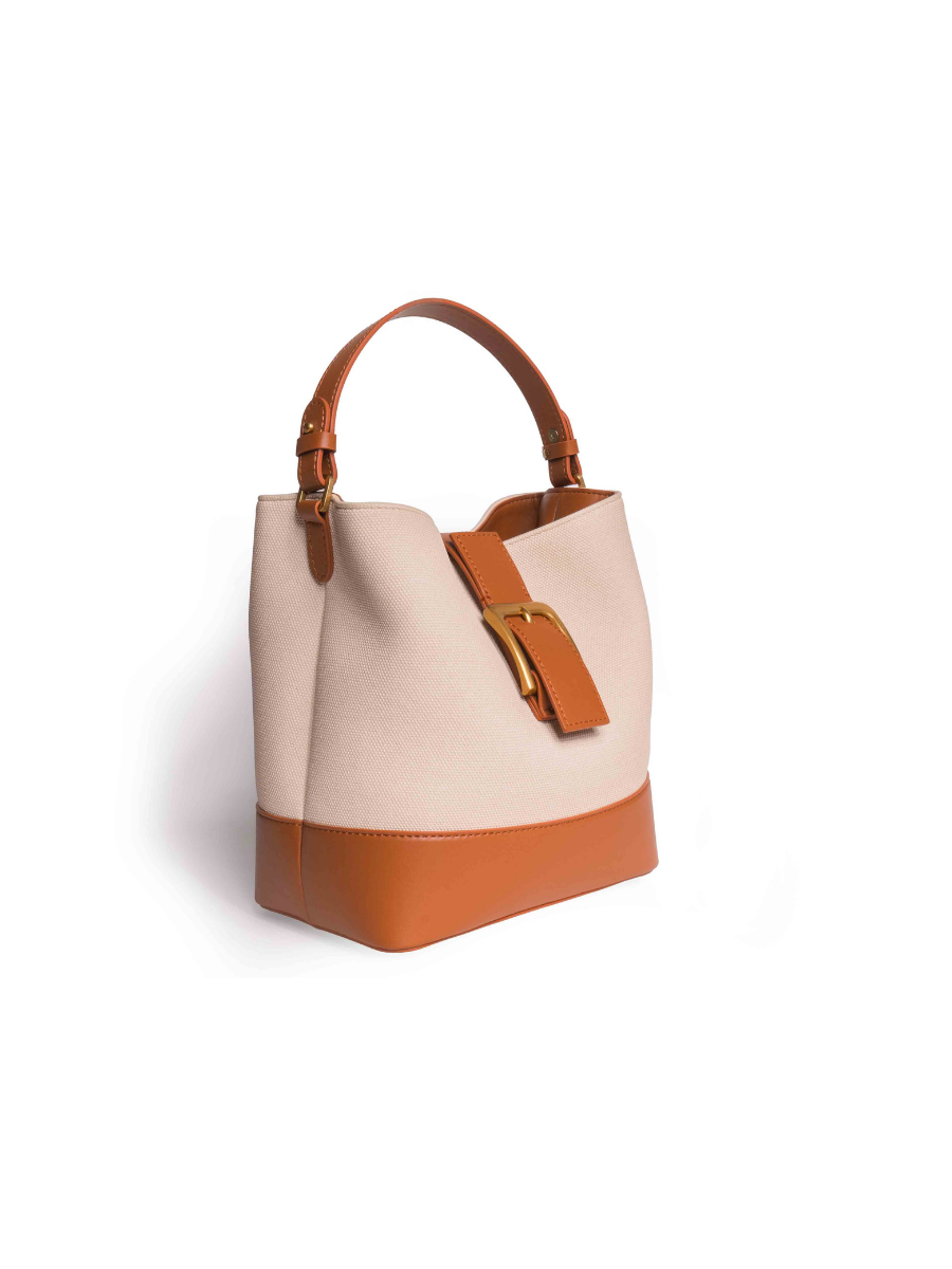 Favori Sylvia - Ladies Leather Bucket Bag | Tan – view 2