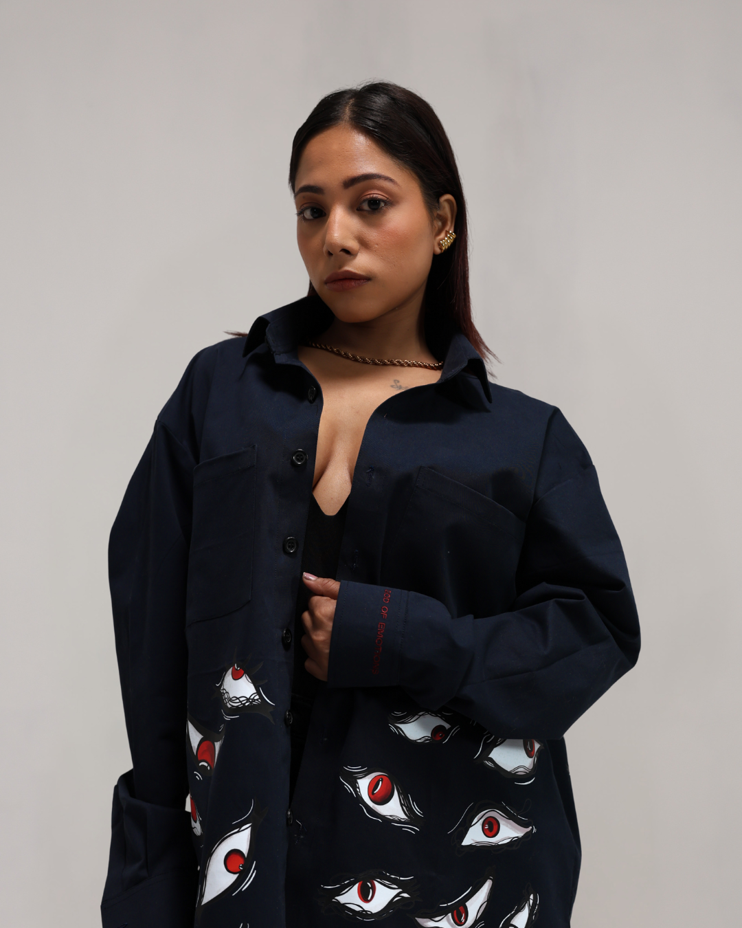PELIOS GOD OF EMOTIONS™ THE ALL SEEING FEAR OVERSIZED SHIRT – view 4
