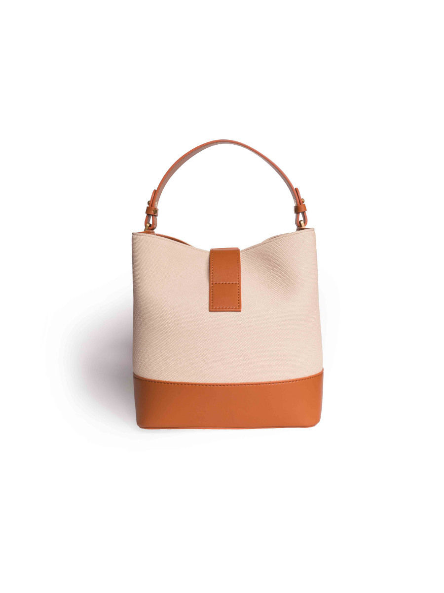 Favori Sylvia - Ladies Leather Bucket Bag | Tan – view 3
