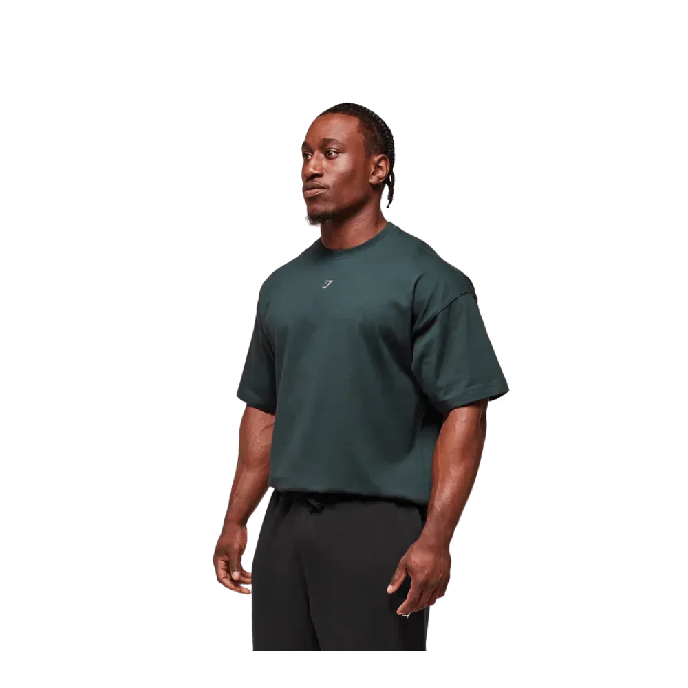 Gymshark Forged By Iron T-Shirt Extreme Oversized Fit Darkest Teal