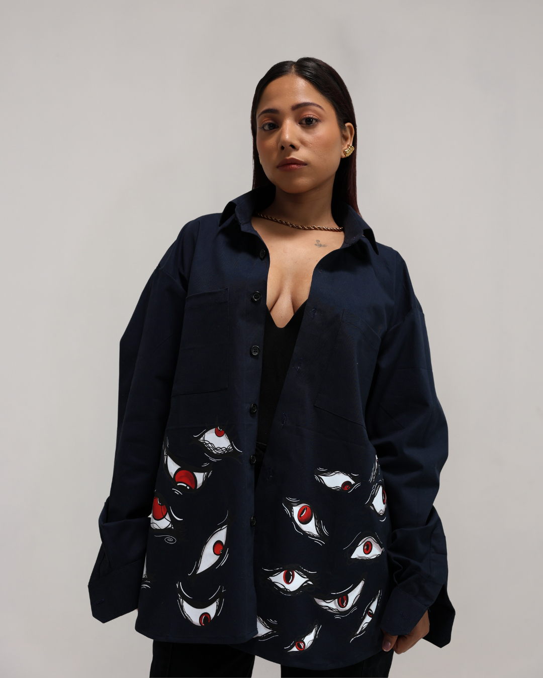 PELIOS GOD OF EMOTIONS™ THE ALL SEEING FEAR OVERSIZED SHIRT – view 5