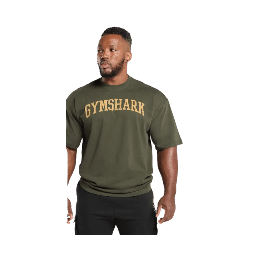 Gymshark Collegiate T-Shirt Strength Green
