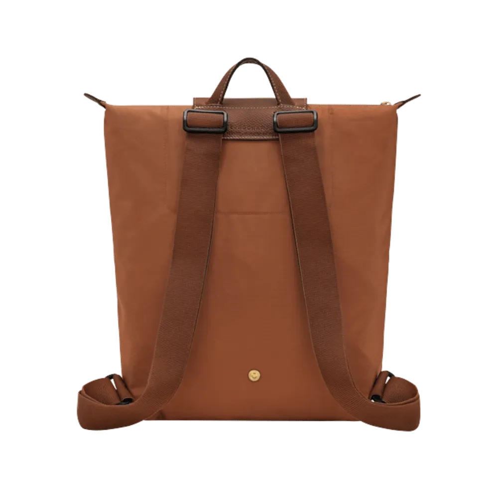 Longchamp Le Pliage Original M Backpack Cognac - Recycled canvas