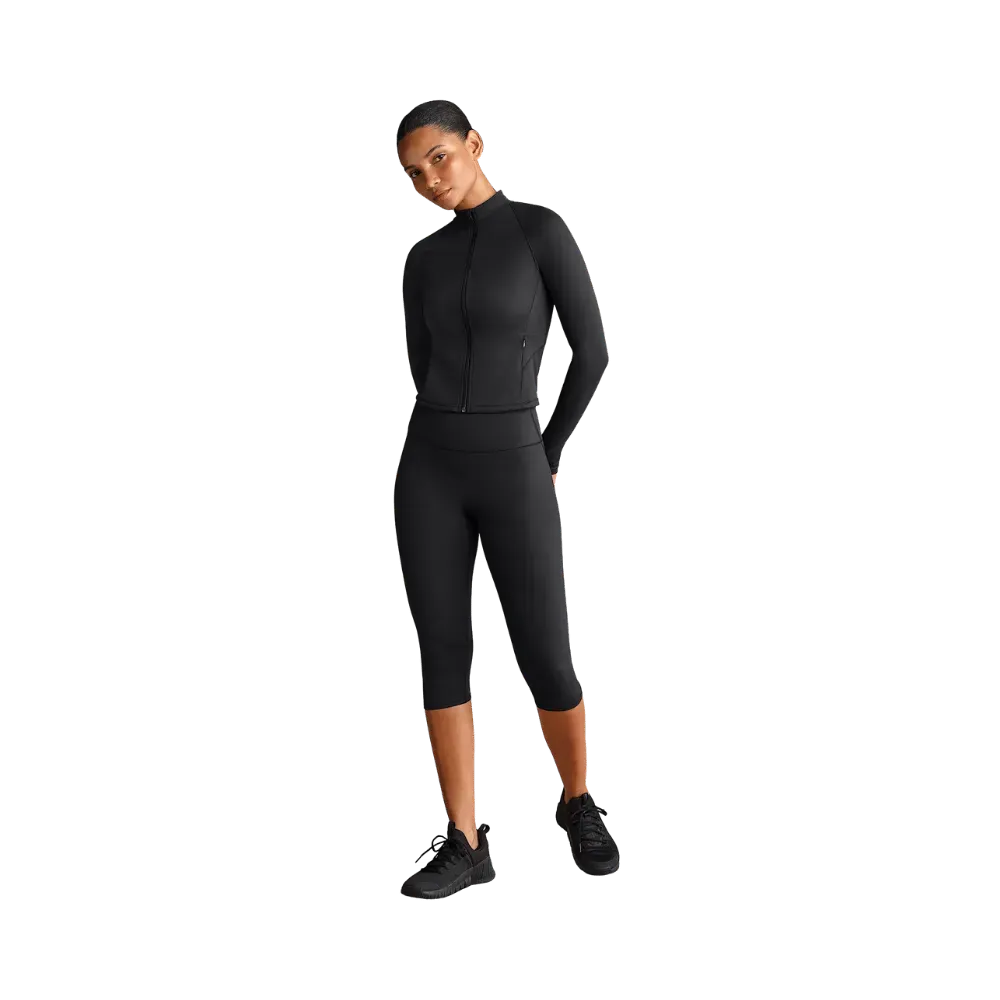 Nike X Skims Matte Women's Mock-Neck Full-Zip Jacket Obsidian