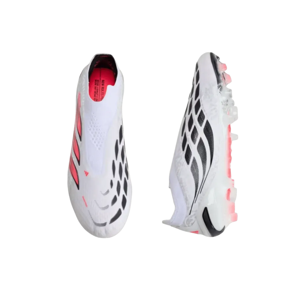 Adidas Predator Elite Laceless Firm Ground Soccer Cleats Cloud White