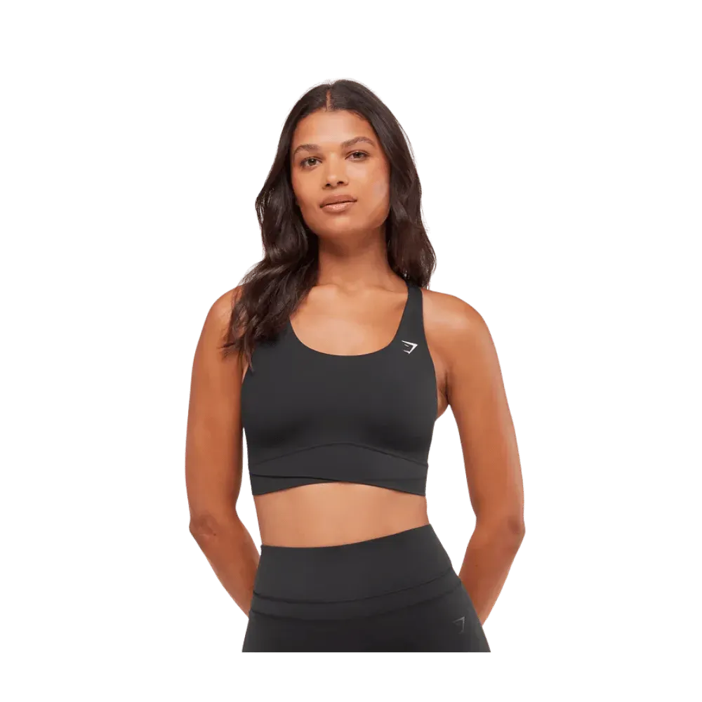 Gymshark Cross Over Sports Bra Black