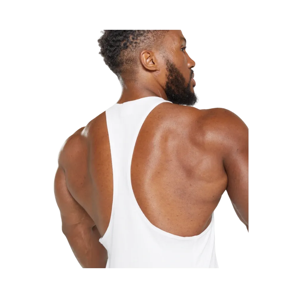 Gymshark React Stringer Slim Fit White