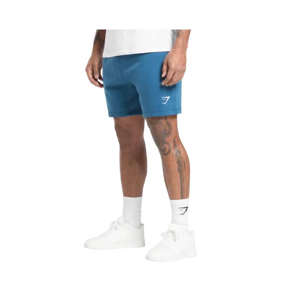 Gymshark Crest 7" Shorts Slim Fit Success Blue