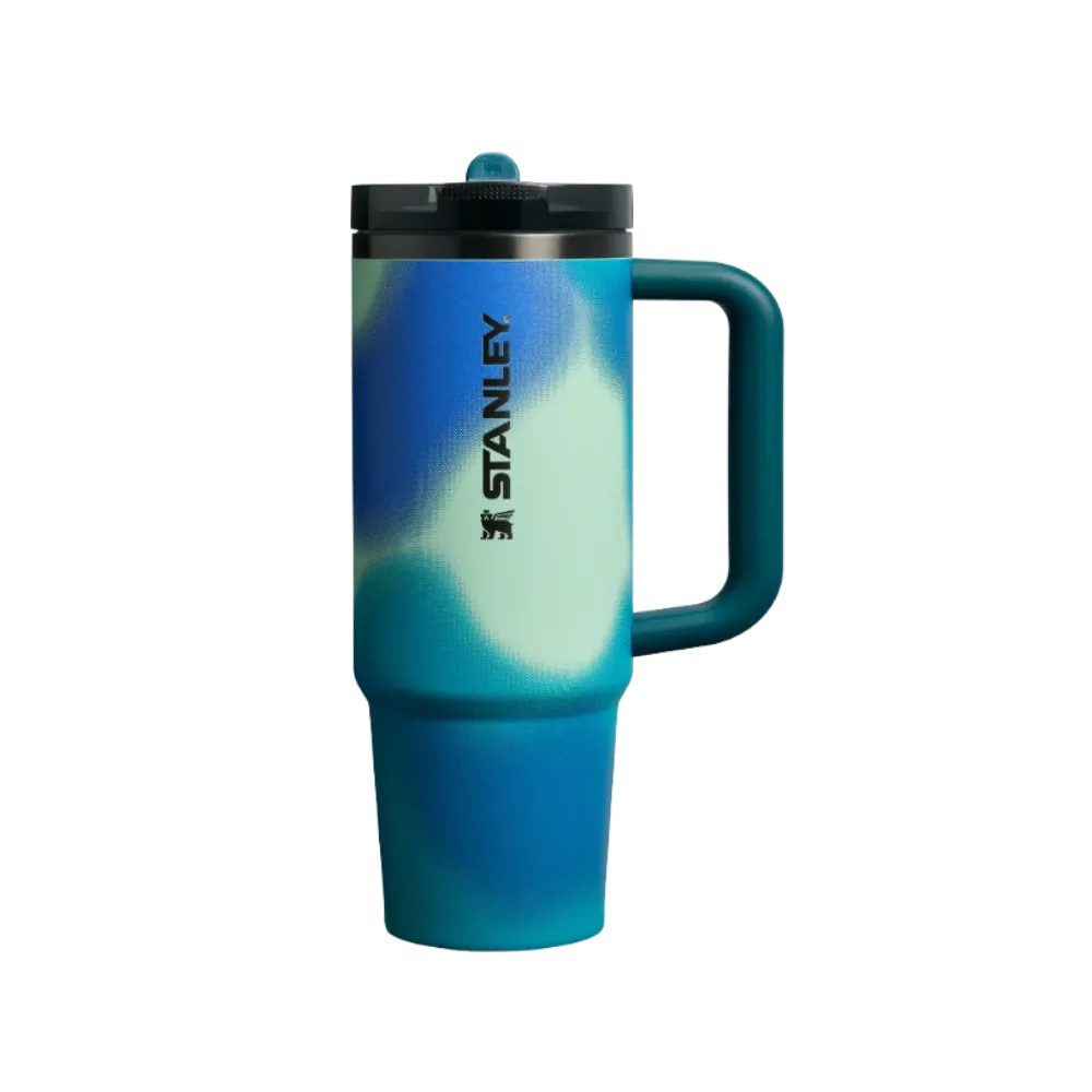 Stanley The New Frequency Quencher ProTour Flip Straw Tumbler Coastal Teal Motion