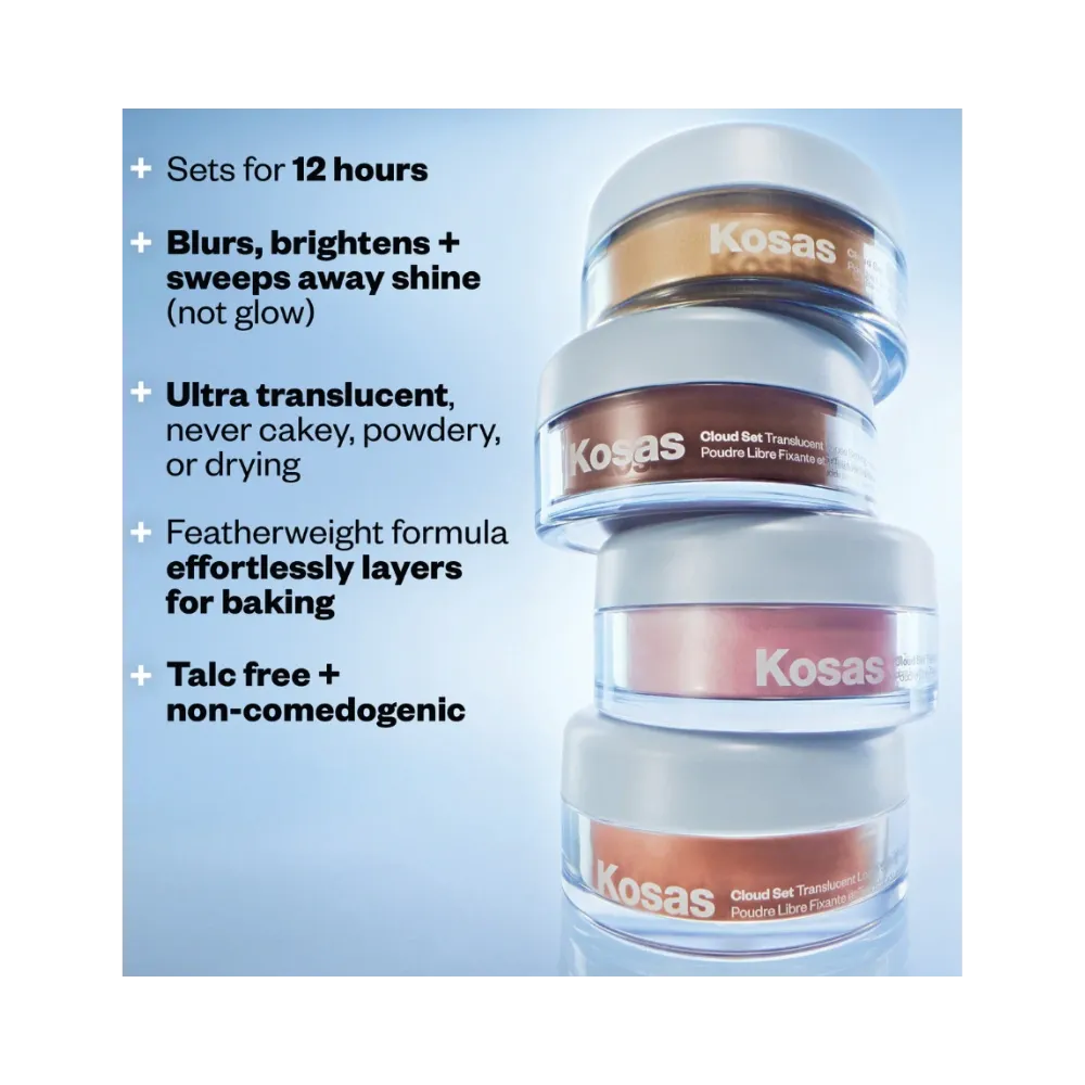 Kosas Cosmetics Cloud Set Loose Powder "Translucent Velvety"