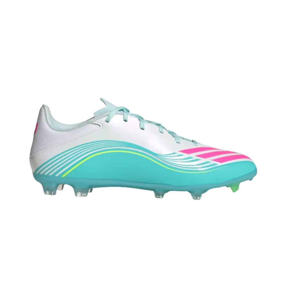 Adidas F50 Messi League Firm Multi Ground Soccer Cleats Cloud White