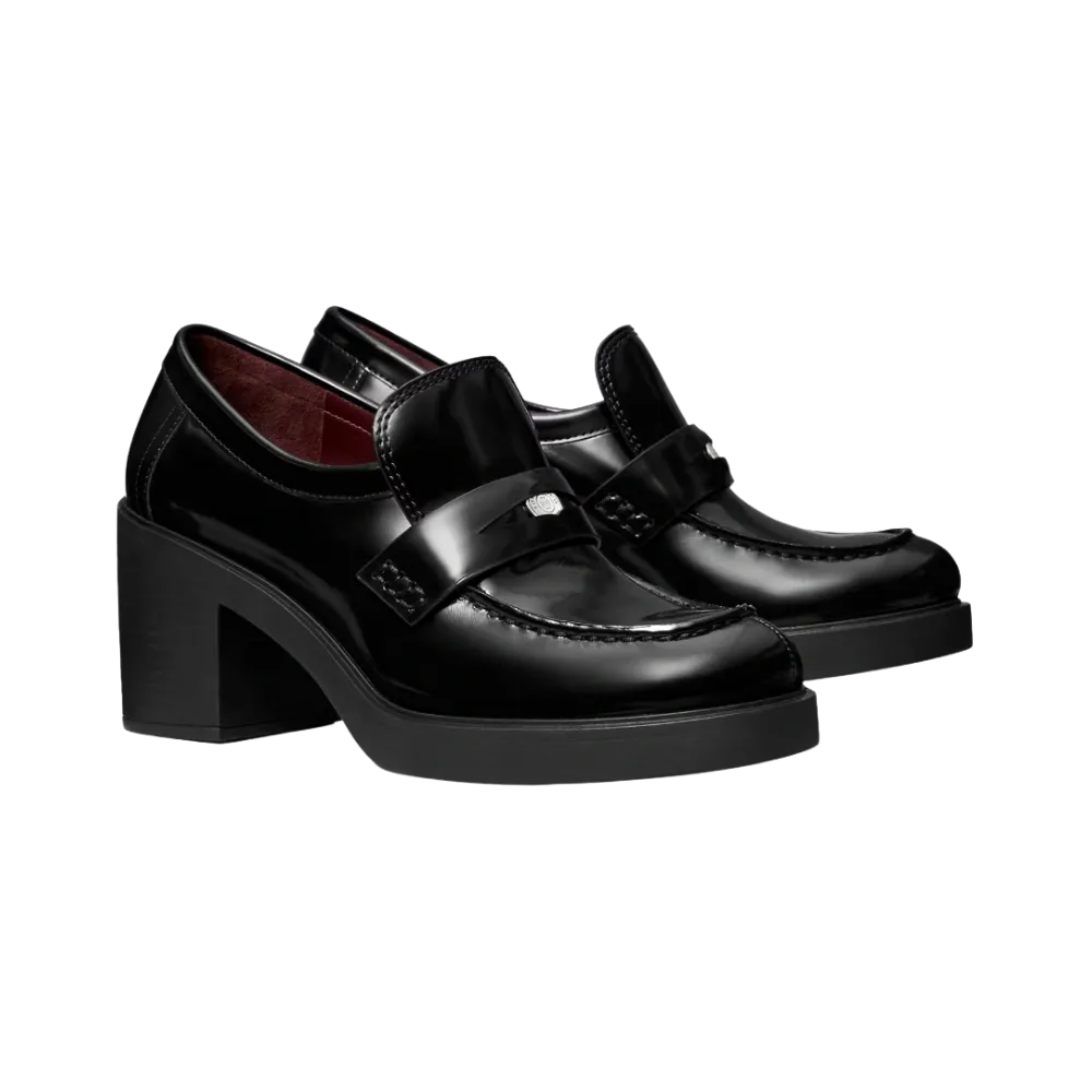 Tory Burch Classic Heeled Lug Loafer Perfect Black