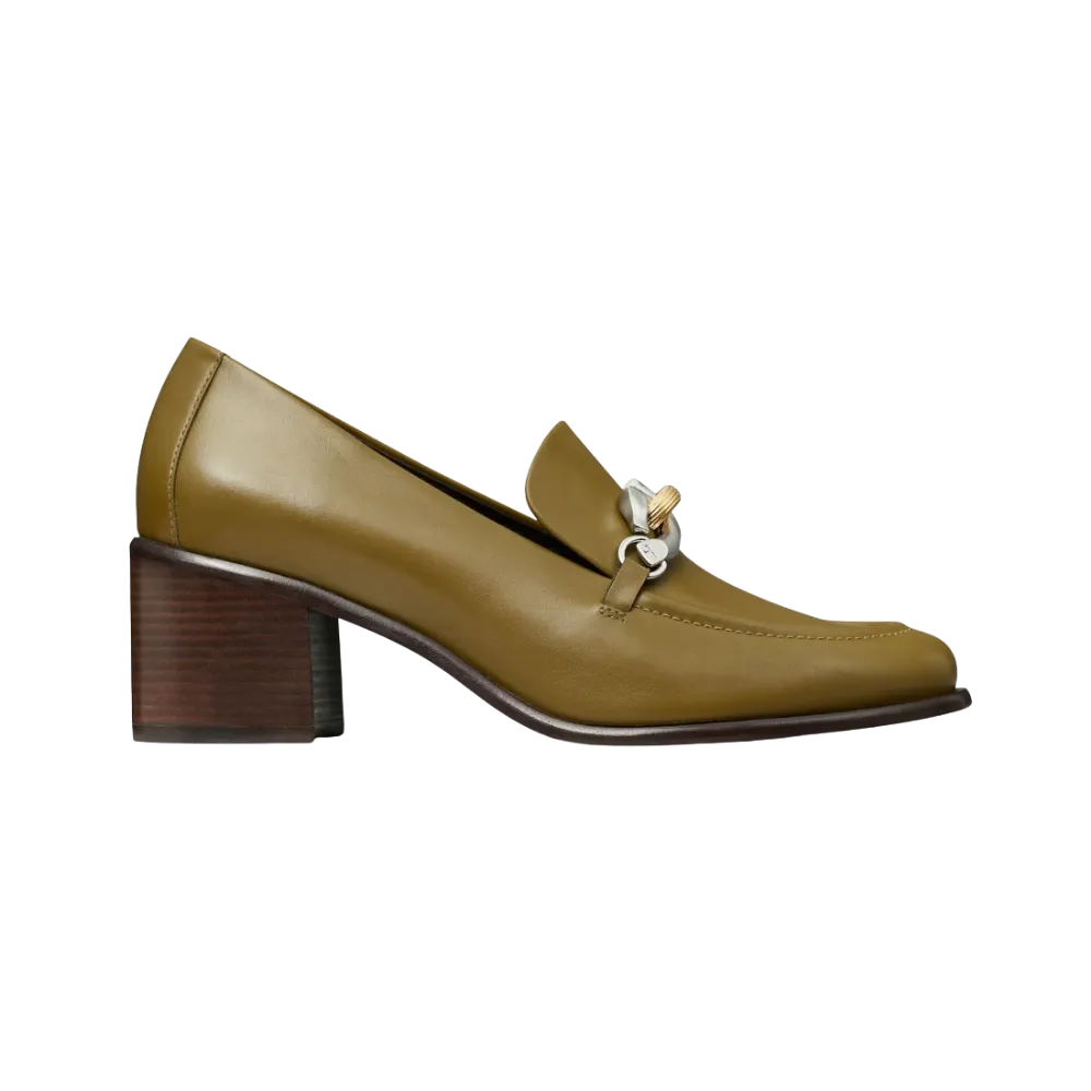 Tory Burch Jessa Heeled Loafer Ramure Green